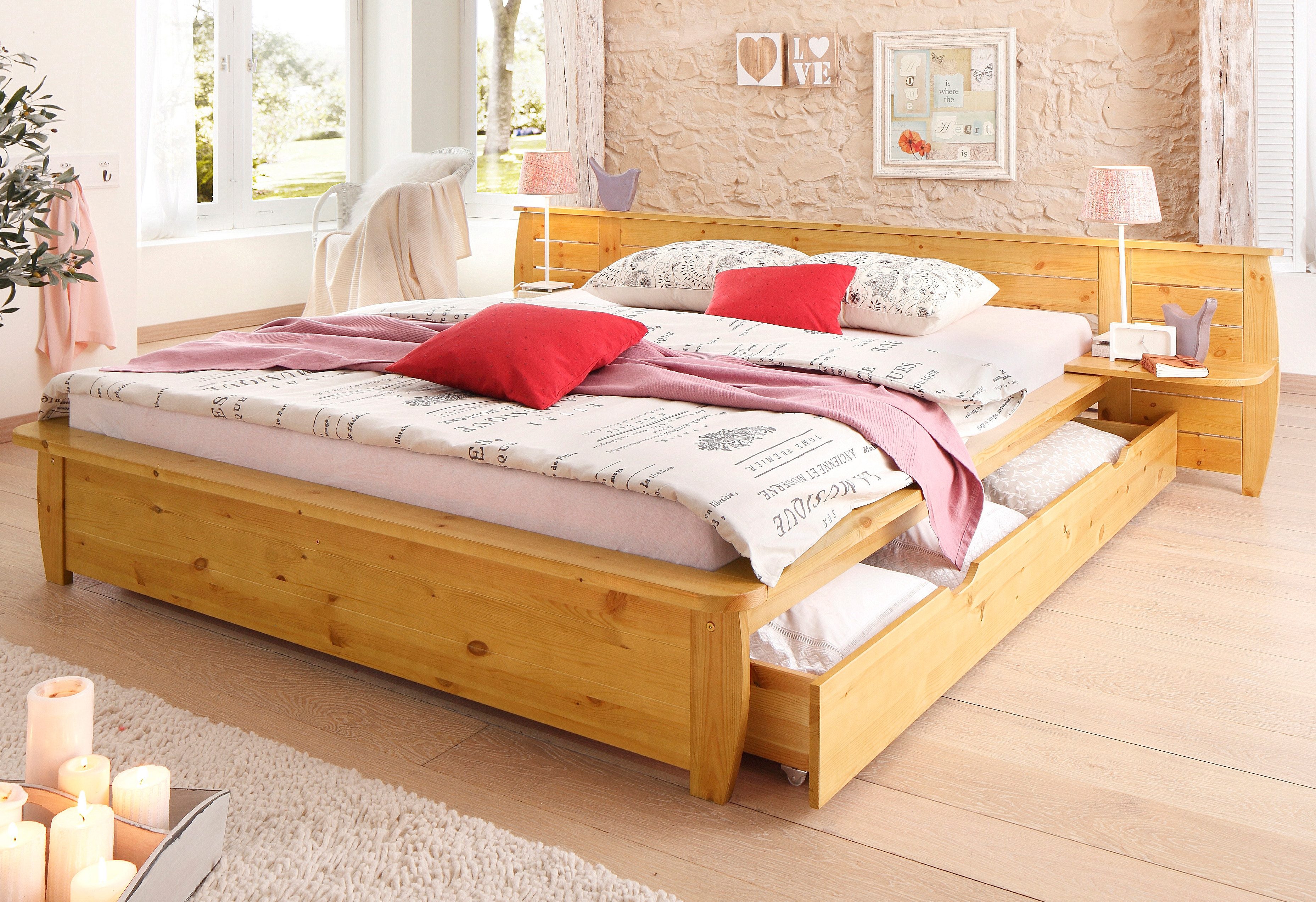 Bett, Home affaire, »Acora«, Bettschubladen optional, separat zu bestellen - Home affaire