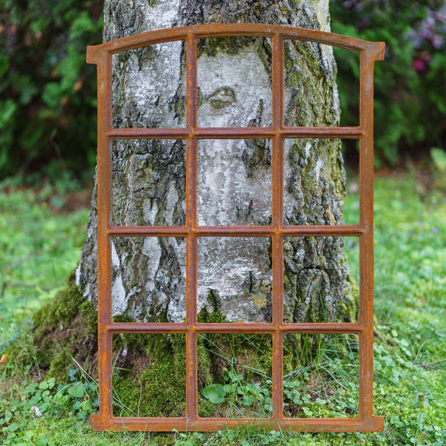 Dekoobjekt Stallfenster Scheunenfenster Fenster 12 Felder Eisen 78cm Rost Antik-S
