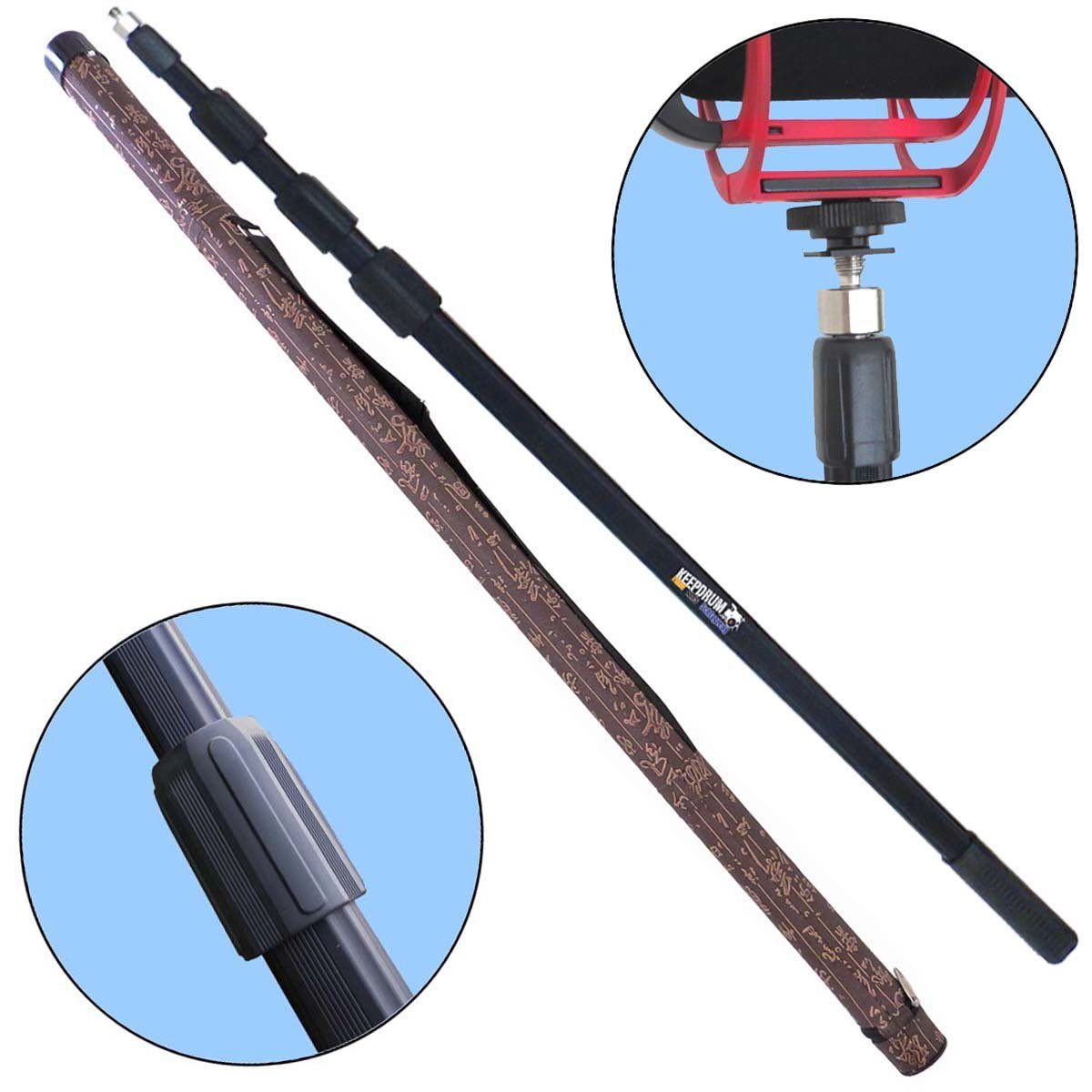 Mikrofonständer keepdrum MPB03 3m Boompole für Videomikrofon