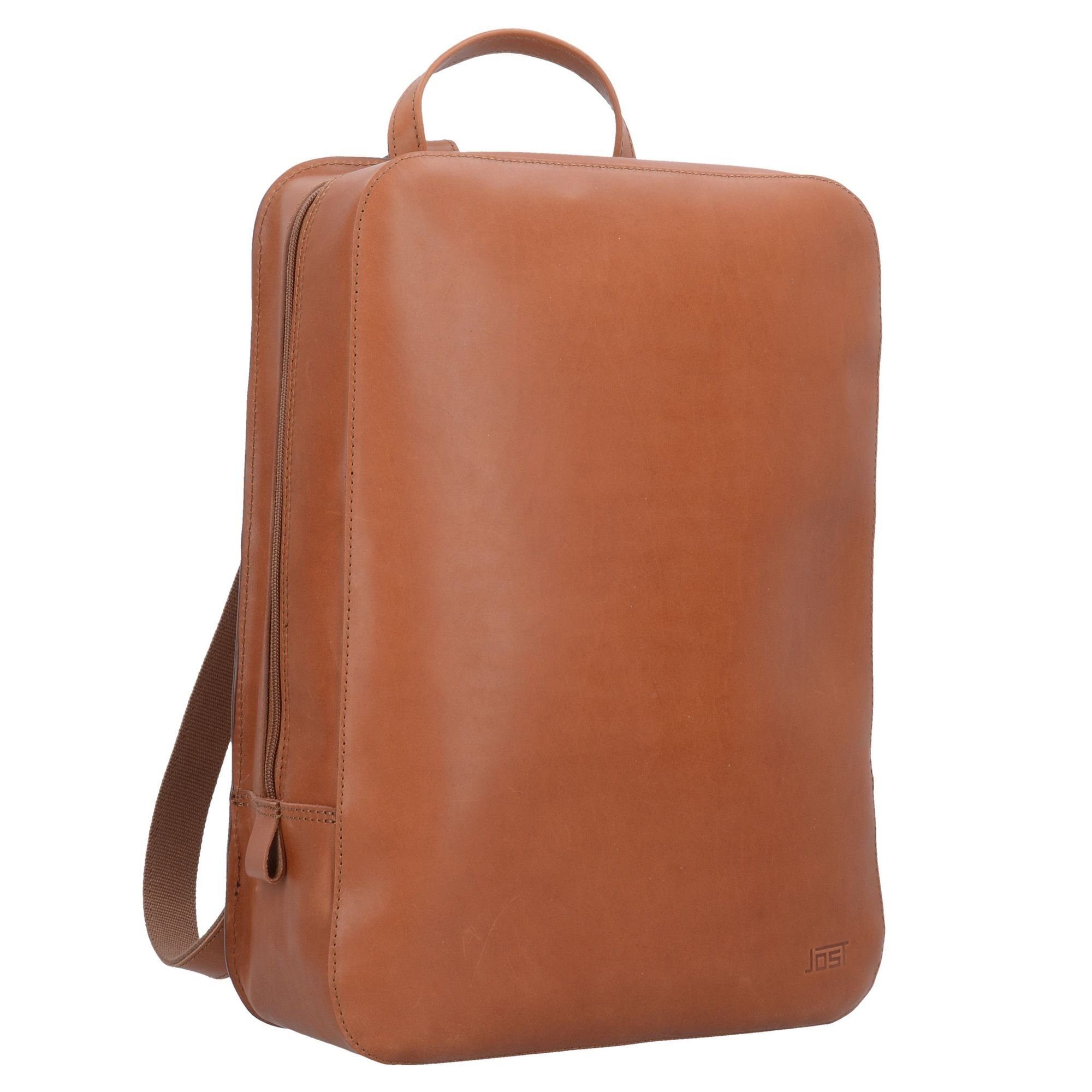 Laptoprucksack Leder Jost cognac Futura,