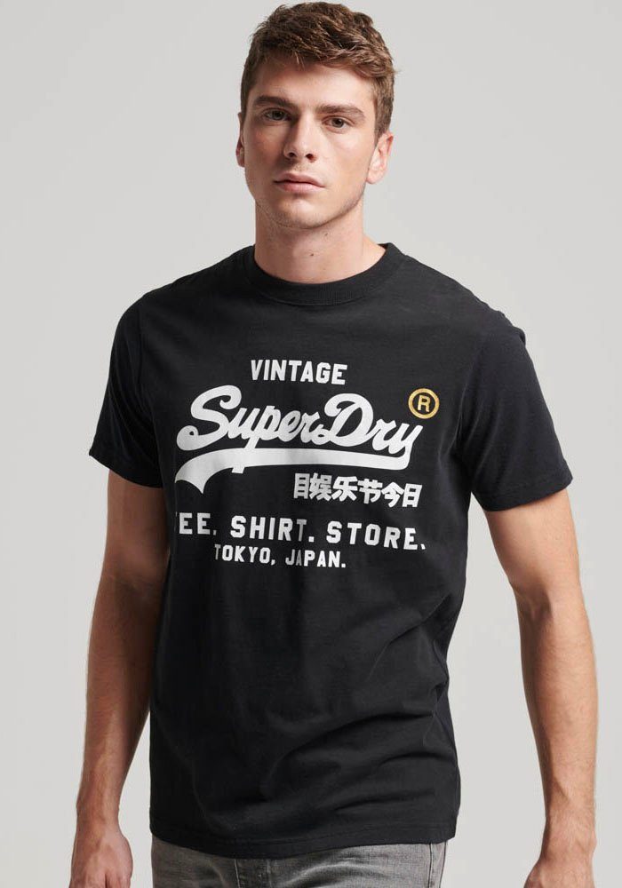 Superdry T-Shirt VINTAGE VL STORE CLASSIC TEE Black