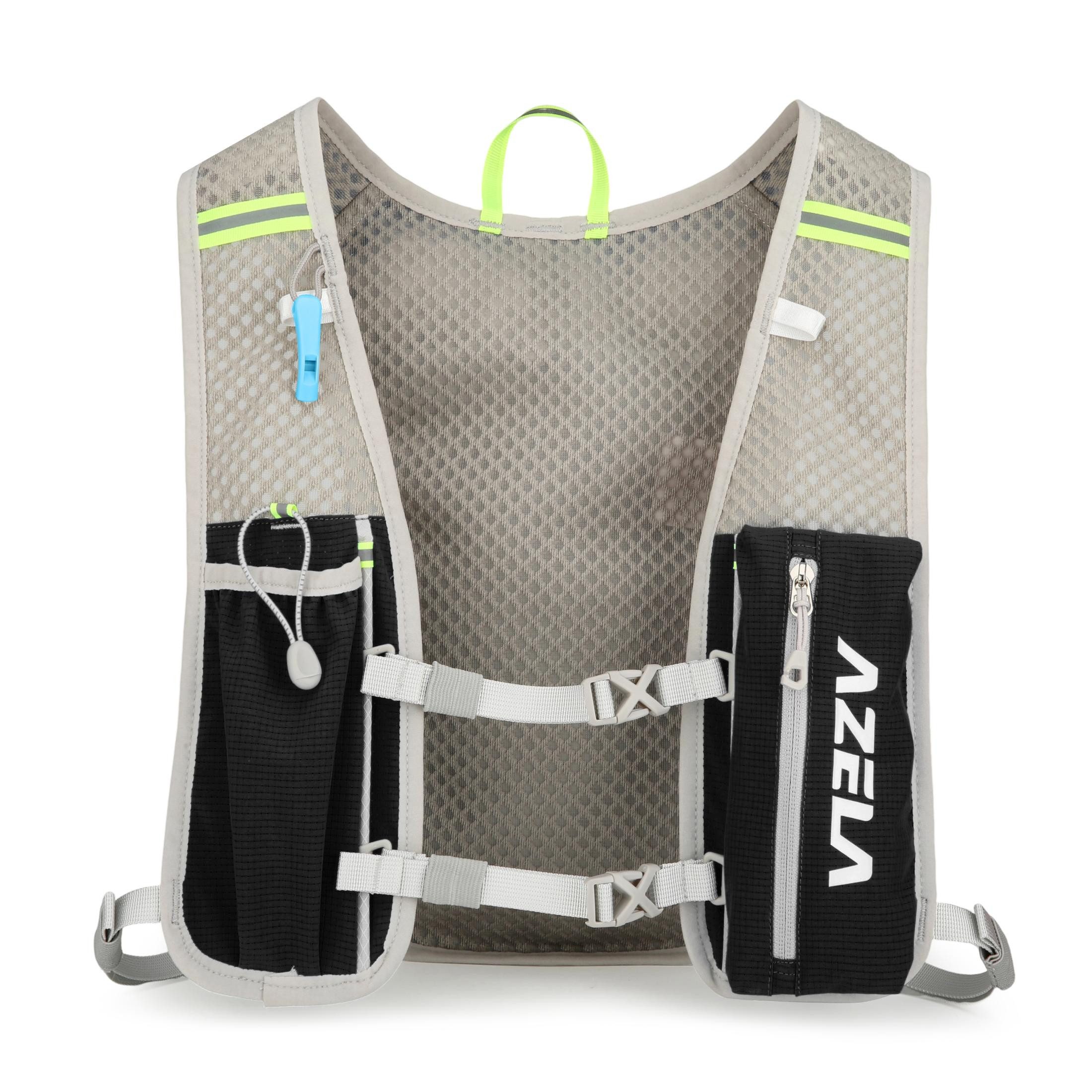 Maity Trinkrucksack 5L Laufweste Ultraleicht Wasserdicht Atmungsaktiv mit Reflektoren, Reflektierendes Design und ultraleicht