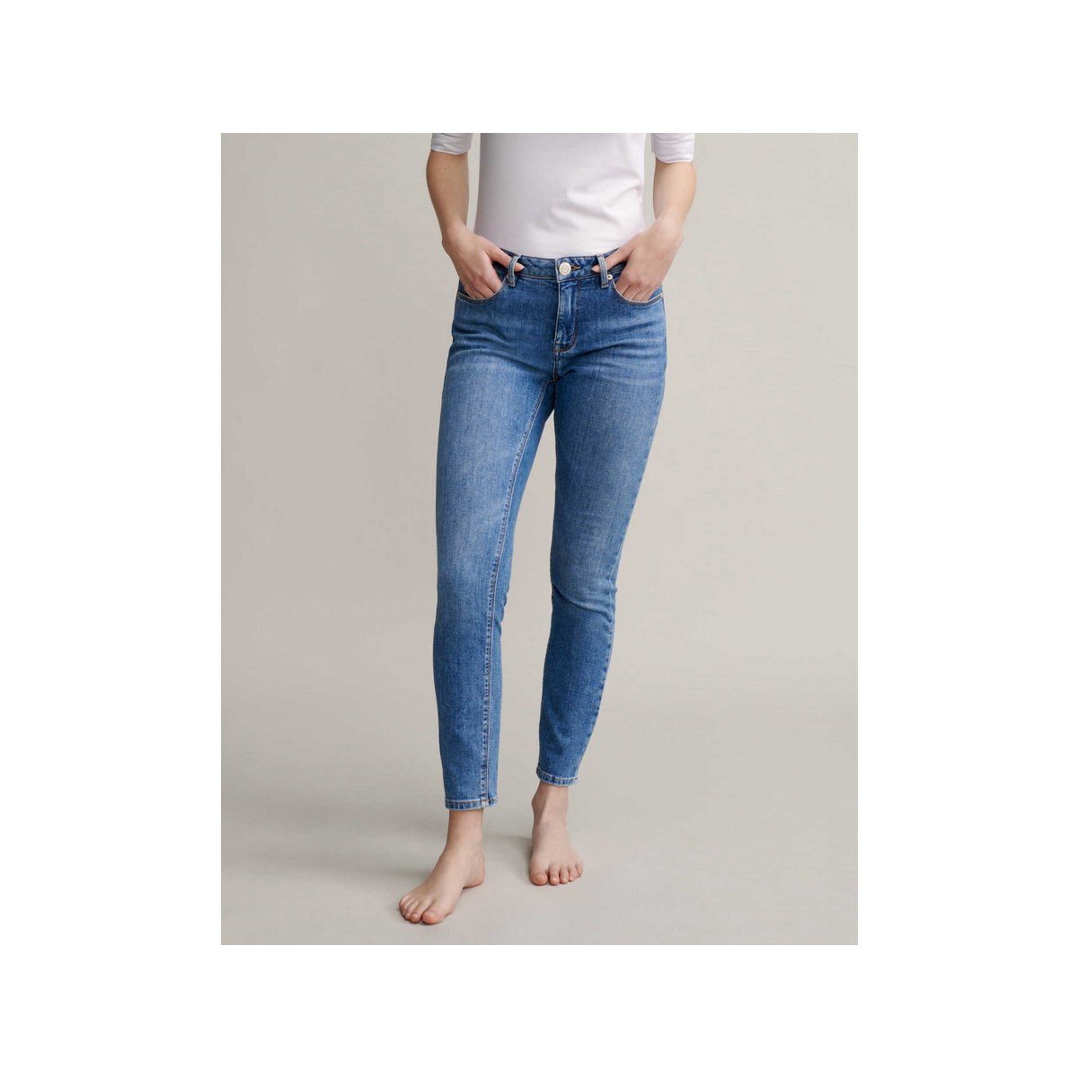(1-tlg) Skinny-fit-Jeans blau OPUS