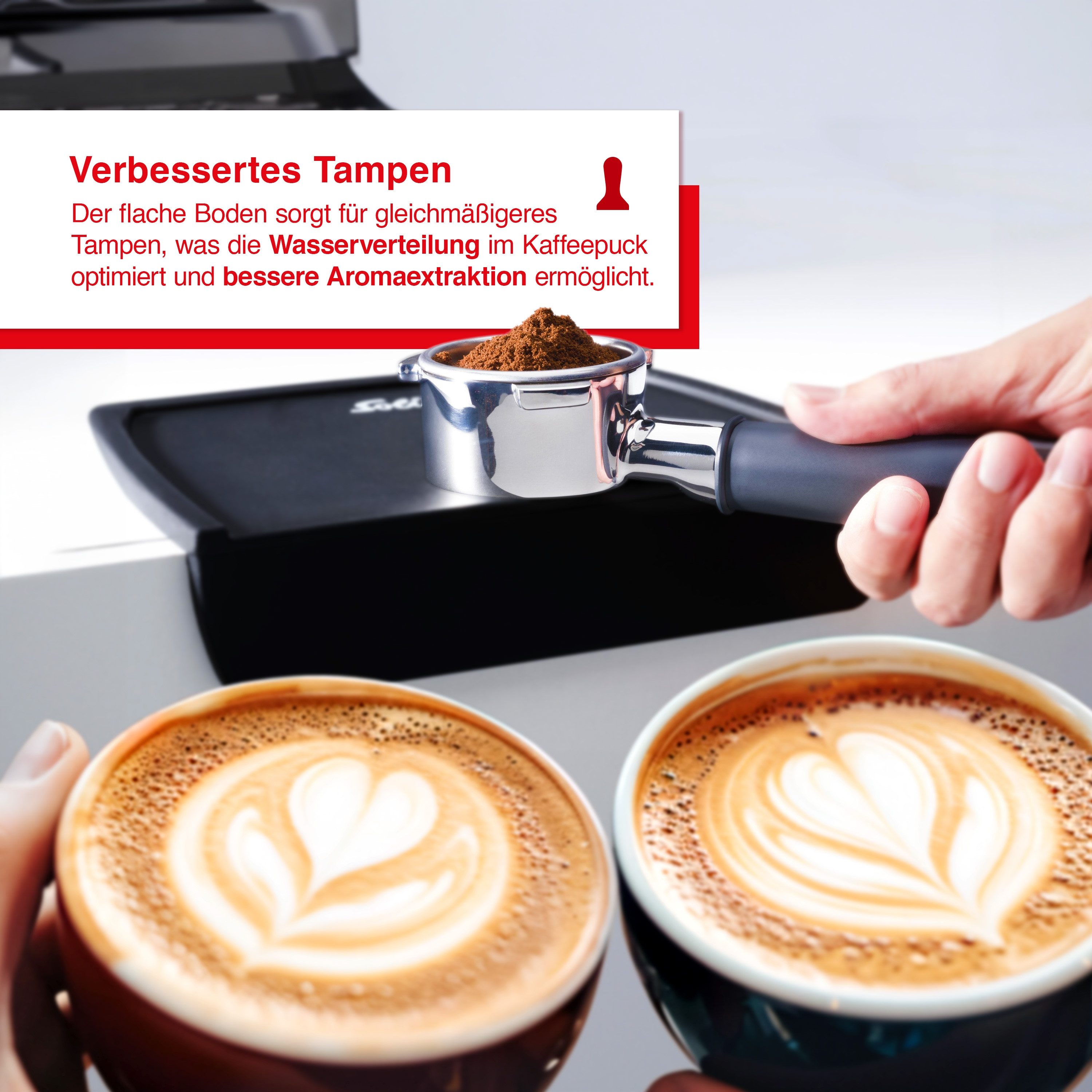 SOLIS OF SWITZERLAND Handfilter Zubehör Bodenloser Siebträger, Edelstahl, Zubehör für Solis Siebträgermaschine Typ 1019 und Typ 1170, für Solis Espressomaschinen Typ 1019, 1170
