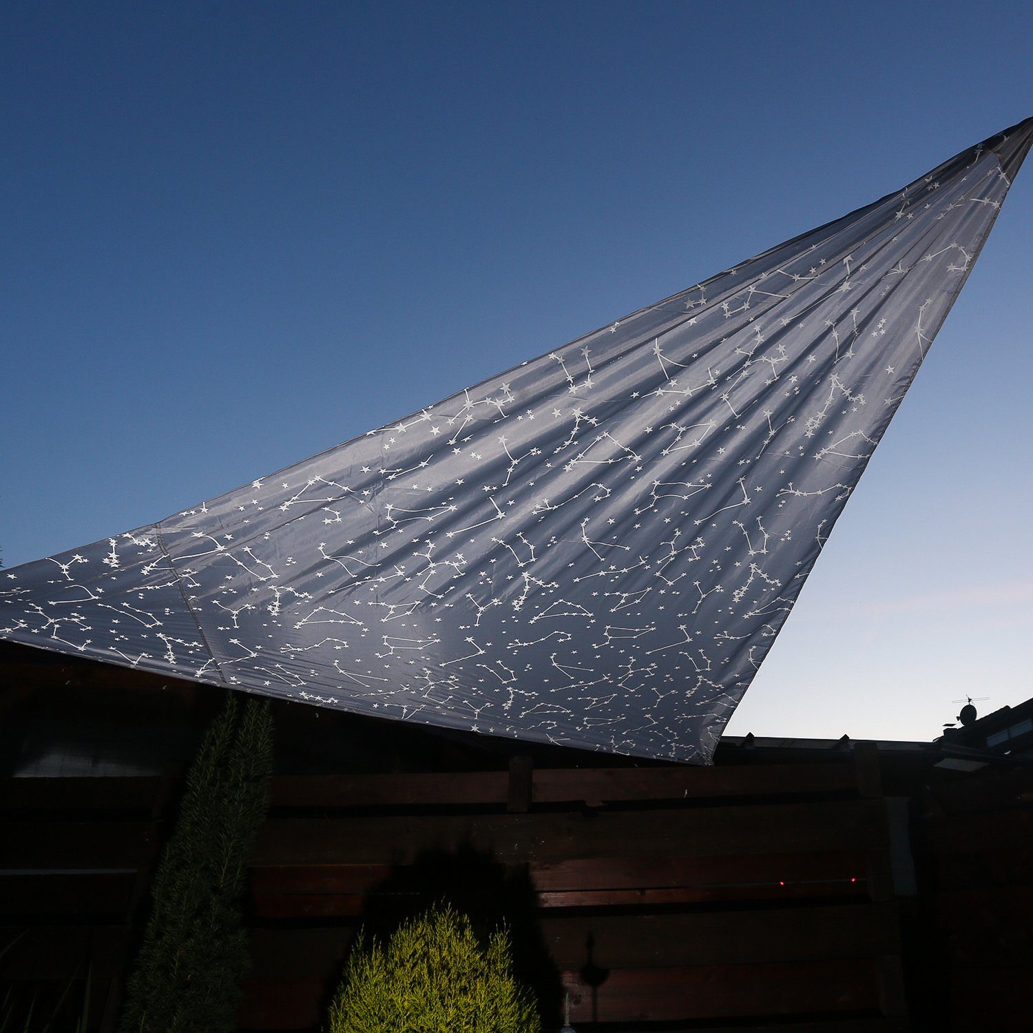 Floracord Sonnensegel Dreieckig Wasserdurchlässig 360 cm x 360 cm
