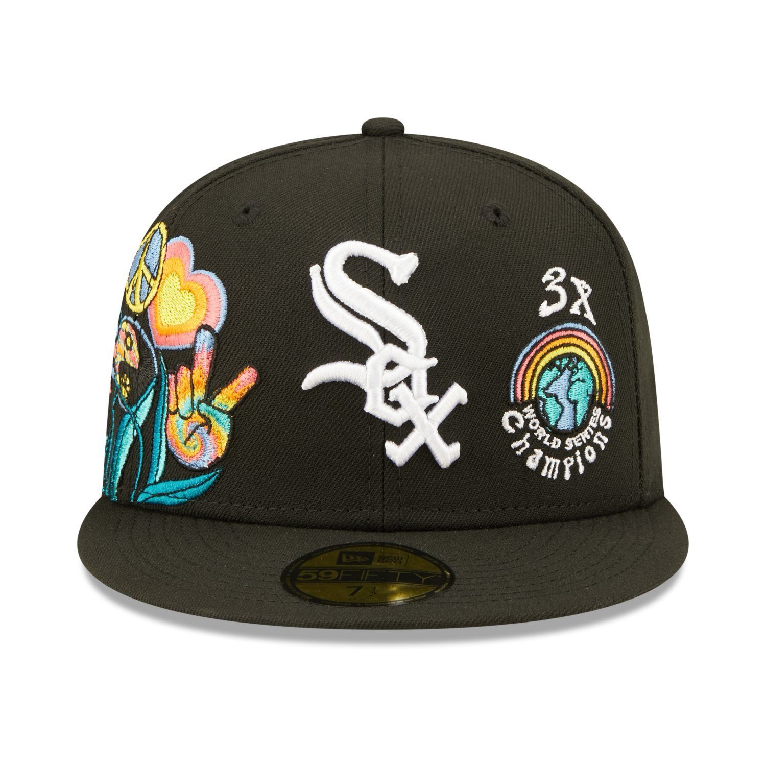 Fitted New Chicago 59Fifty Sox Era GROOVY Cap White
