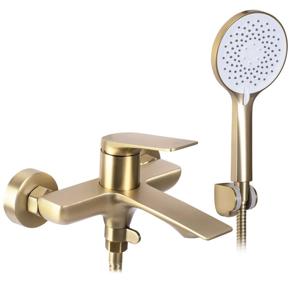 wohnwerk.idee Wannenarmatur Badewannenarmatur Gold Schwarz Matt günstig online kaufen
