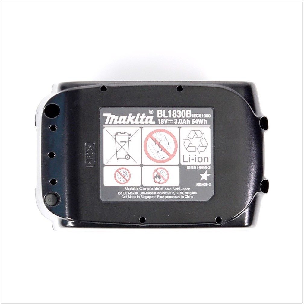 Makita BL 1830 B Li-Ion Akku 18 V 3,0 Ah / 3000 mAh (197599-5) mit LED Akkupacks – Bild 5 von 5