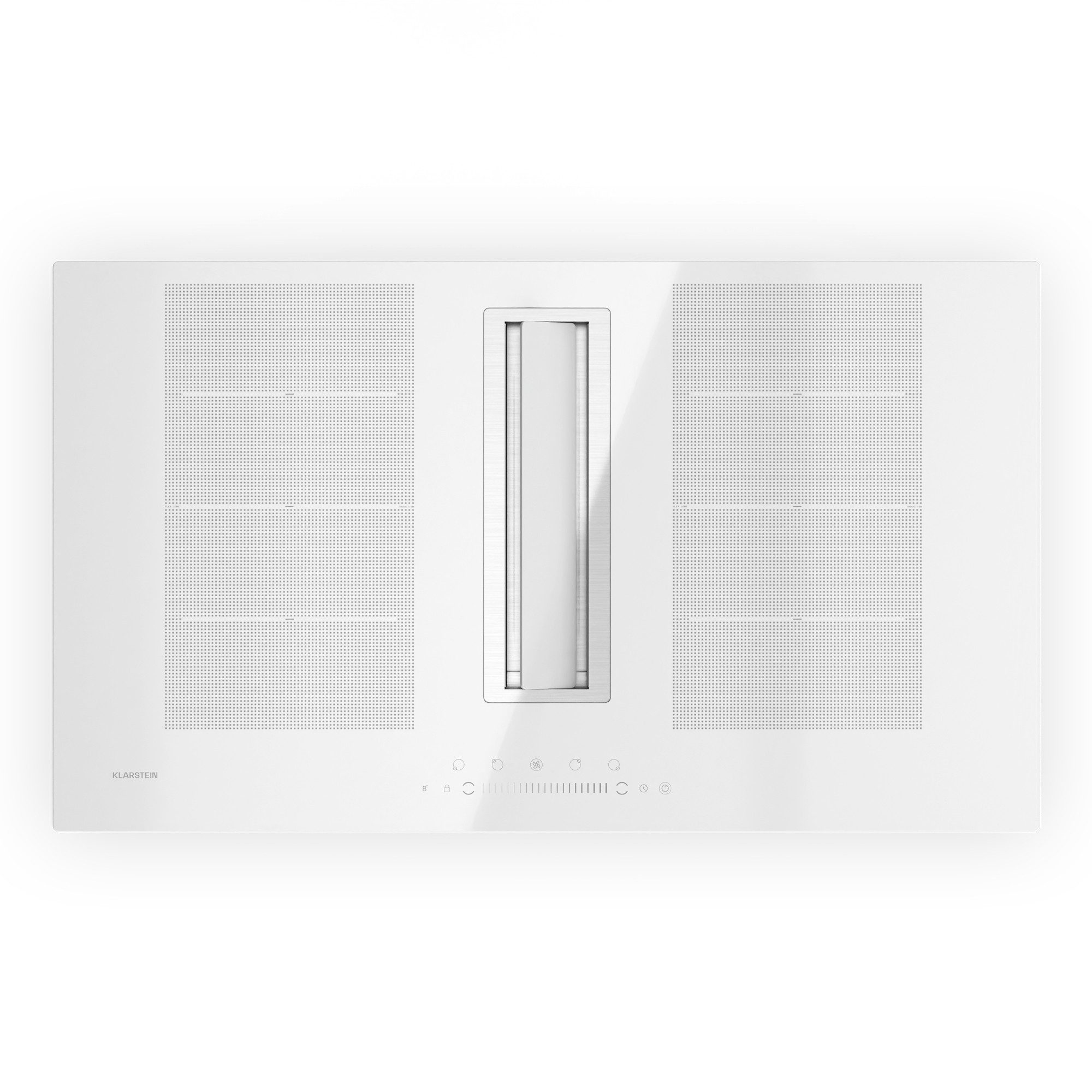 Klarstein Induktions-Kochfeld Chef Fusion Air, Kochfelder mit Abzugshaube Induktion Flex 4 Zonen