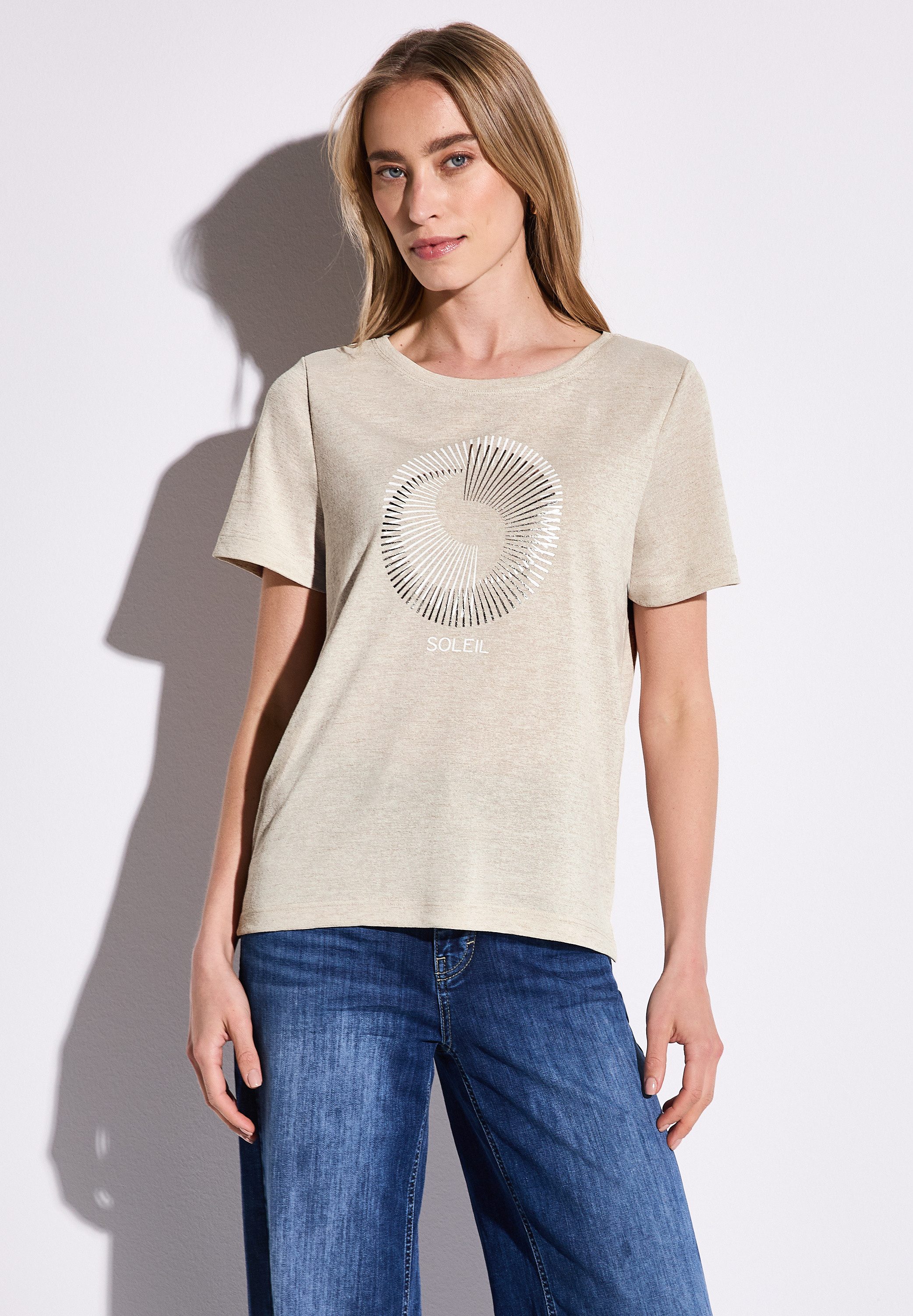 STREET ONE T-Shirt mit Rundhalsausschnitt günstig online kaufen