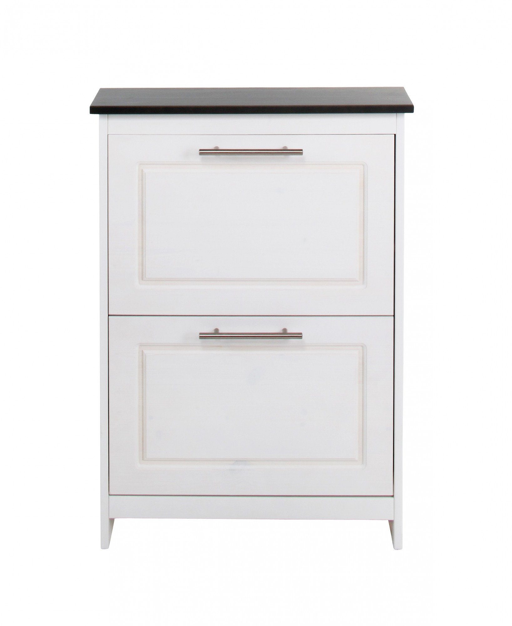 Home affaire Schuhkipper Lukas, Schuhkommode, schmal, Schuhregal, Schuhorganizer, aus massiver Kiefer, dekorative Fräsungen, Breite 60 cm