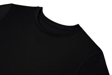 POWERLAYER Langarmshirt PowerLayer Kompressions Shirt Herren Rundhalsausschnitt Schwarz S (1-tlg)