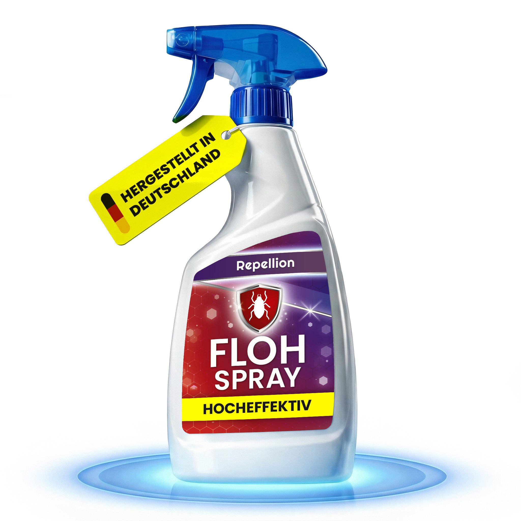 Repellion Insektenspray Anti Floh Spray - Flohspray für Wohnung & Umgebung - Flohmittel, 500 ml, Für Teppiche, Polster & Tierumfeld gegen Flöhe, Larven & Ungeziefer