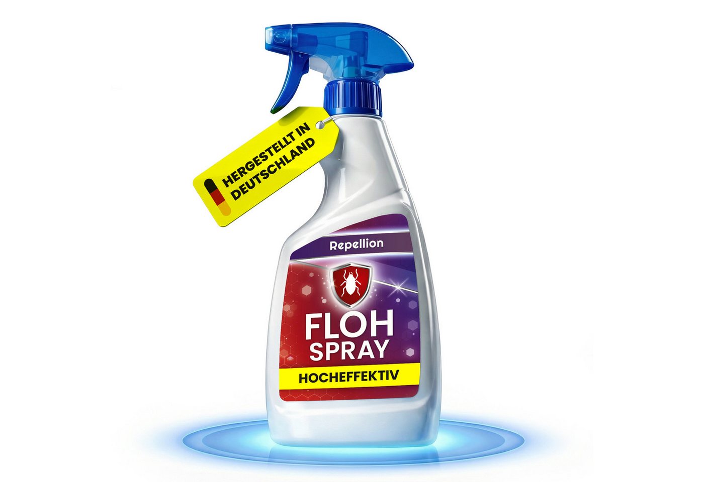 Repellion Insektenspray Anti Floh Spray - Flohspray für Wohnung & Umgebung - Flohmittel, 500 ml, Für Teppiche, Polster & Tierumfeld gegen Flöhe, Larven & Ungeziefer