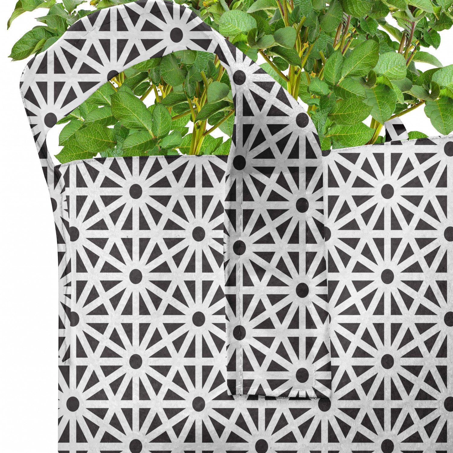 Abakuhaus Stofftöpfe marokkanisch altes für hochleistungsfähig Motiv mit Griffen Pflanzen, Pflanzkübel