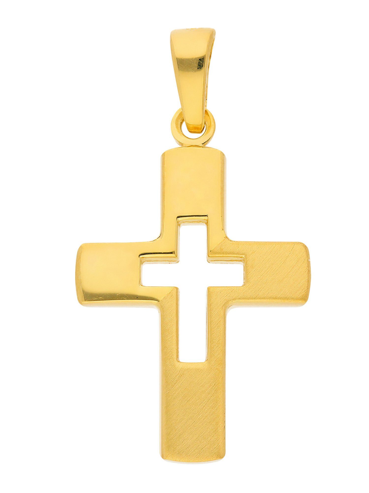 Ein Produkt, das bei jungen Leuten beliebt ist Adelia´s Kettenanhänger 925 Silber Kreuz Silberschmuck & Damen für Herren Anhänger