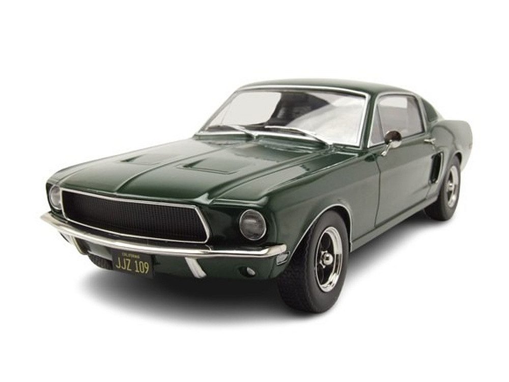 KK Scale Modellauto Ford Mustang GT Fastback 1968 grün metallic Bullitt, Maßstab 1:18