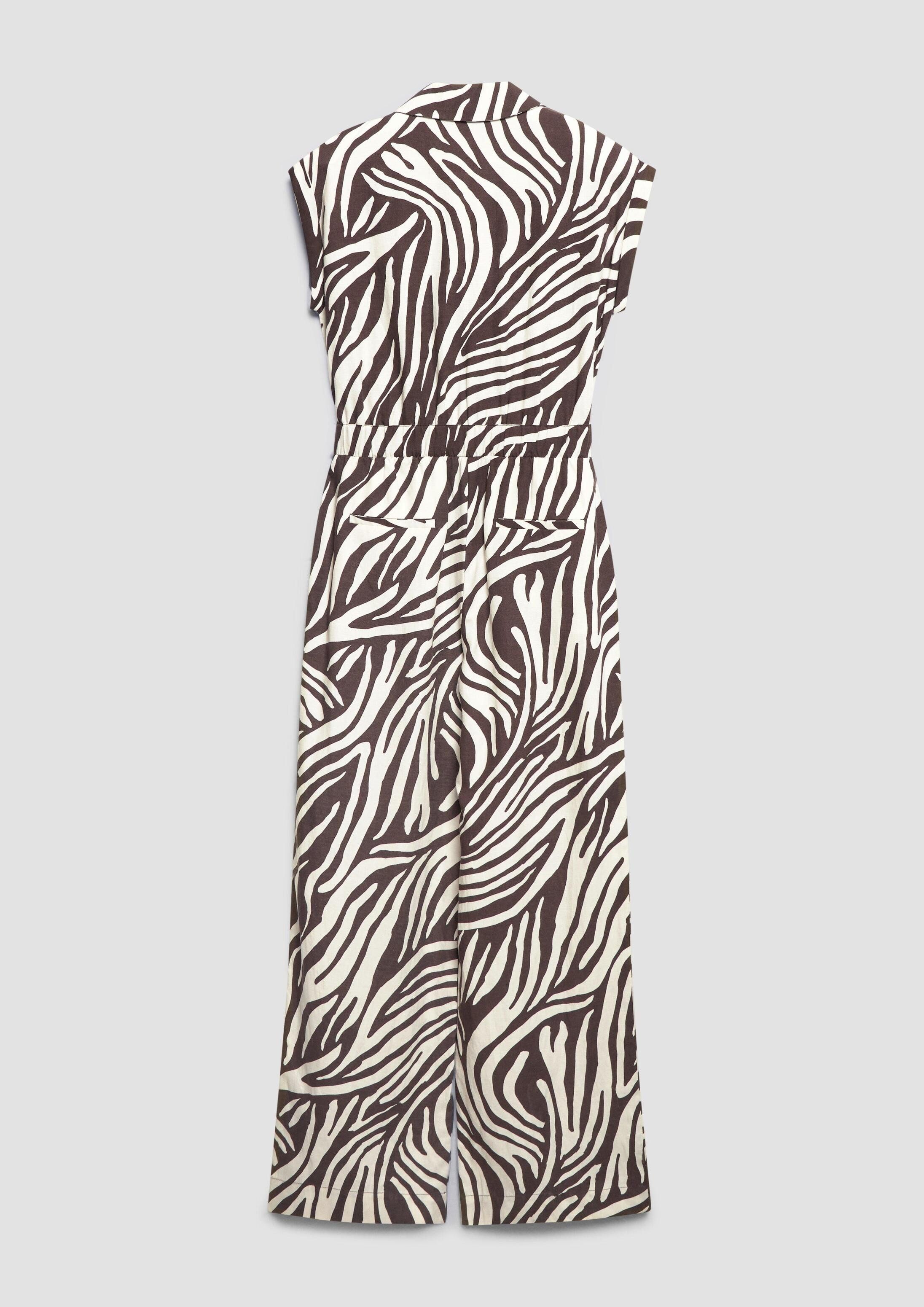 s.Oliver Jumpsuit Overall Overall aus Leinenmix mit Elastikbund
