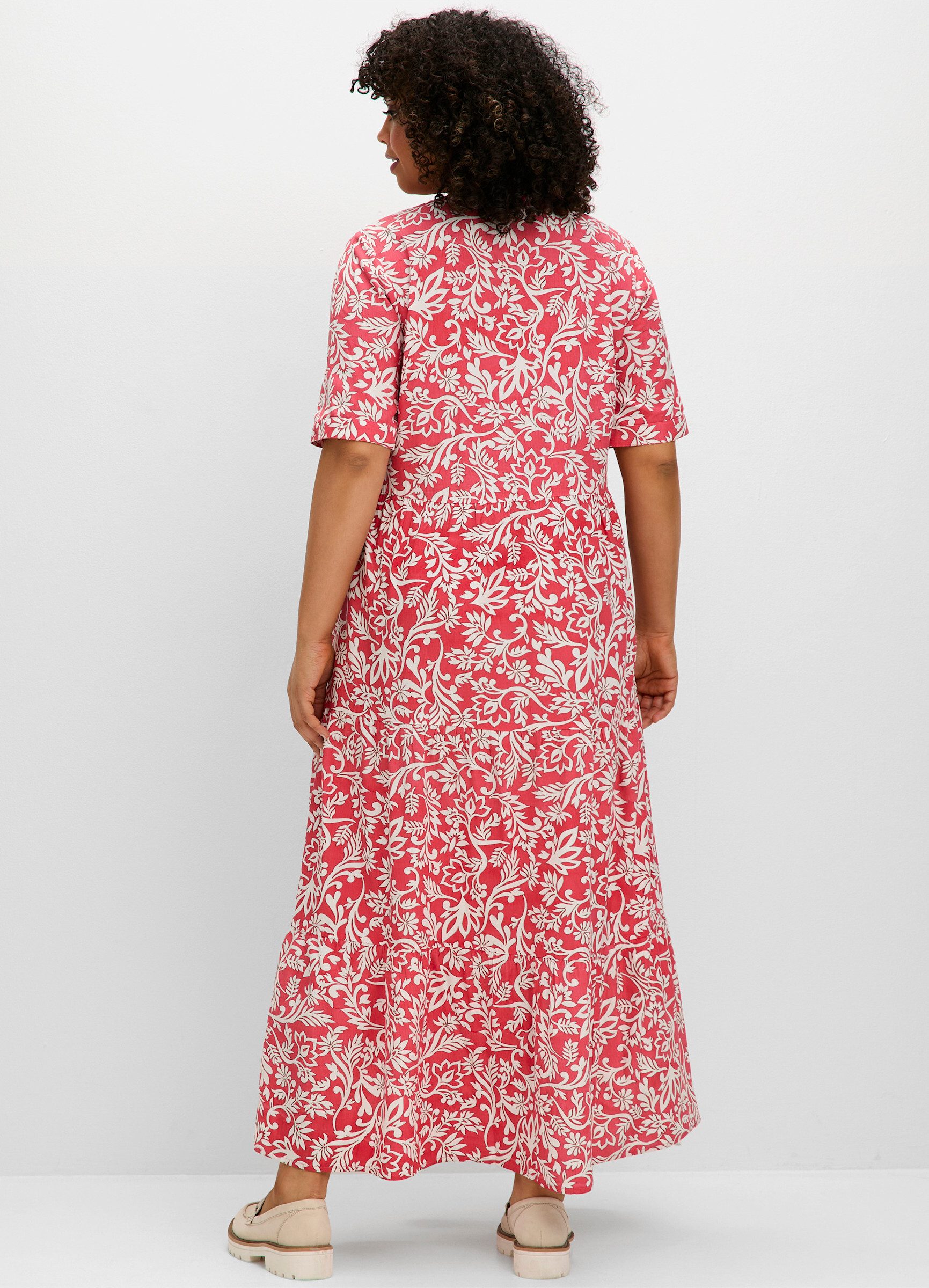Sheego Etuikleid Maxikleid Kurzarm günstig online kaufen