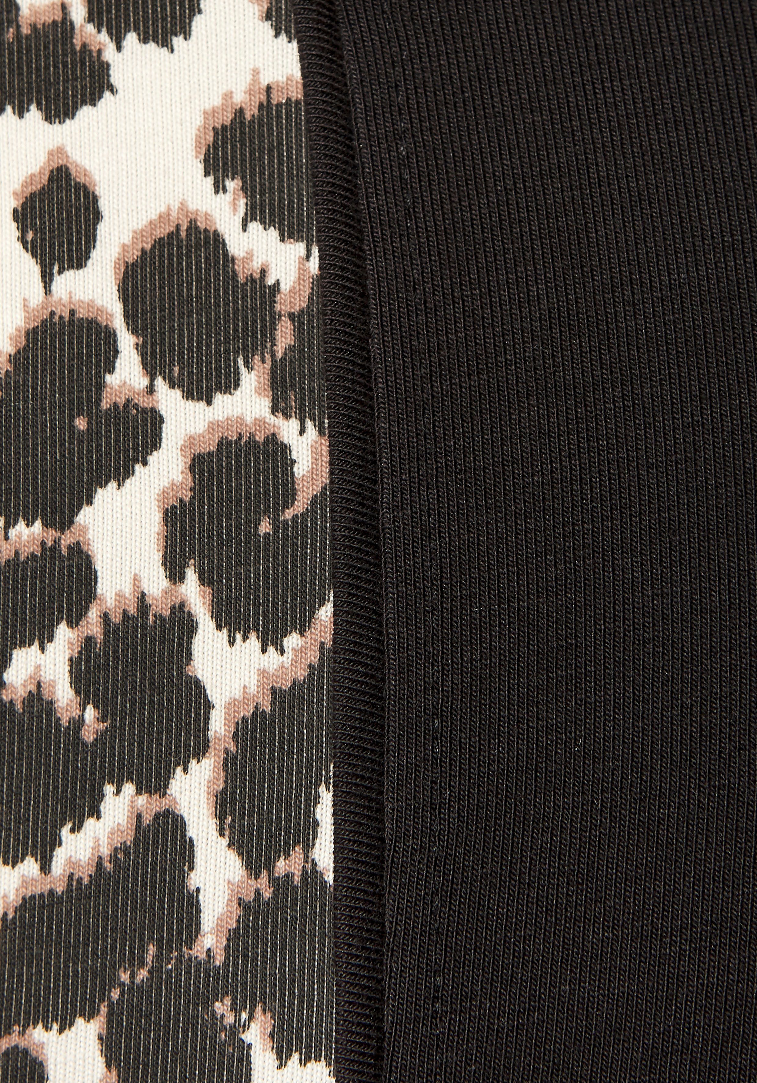 LASCANA ACTIVE Leggings Einsätze mit Leopardenmuster an den Beinen