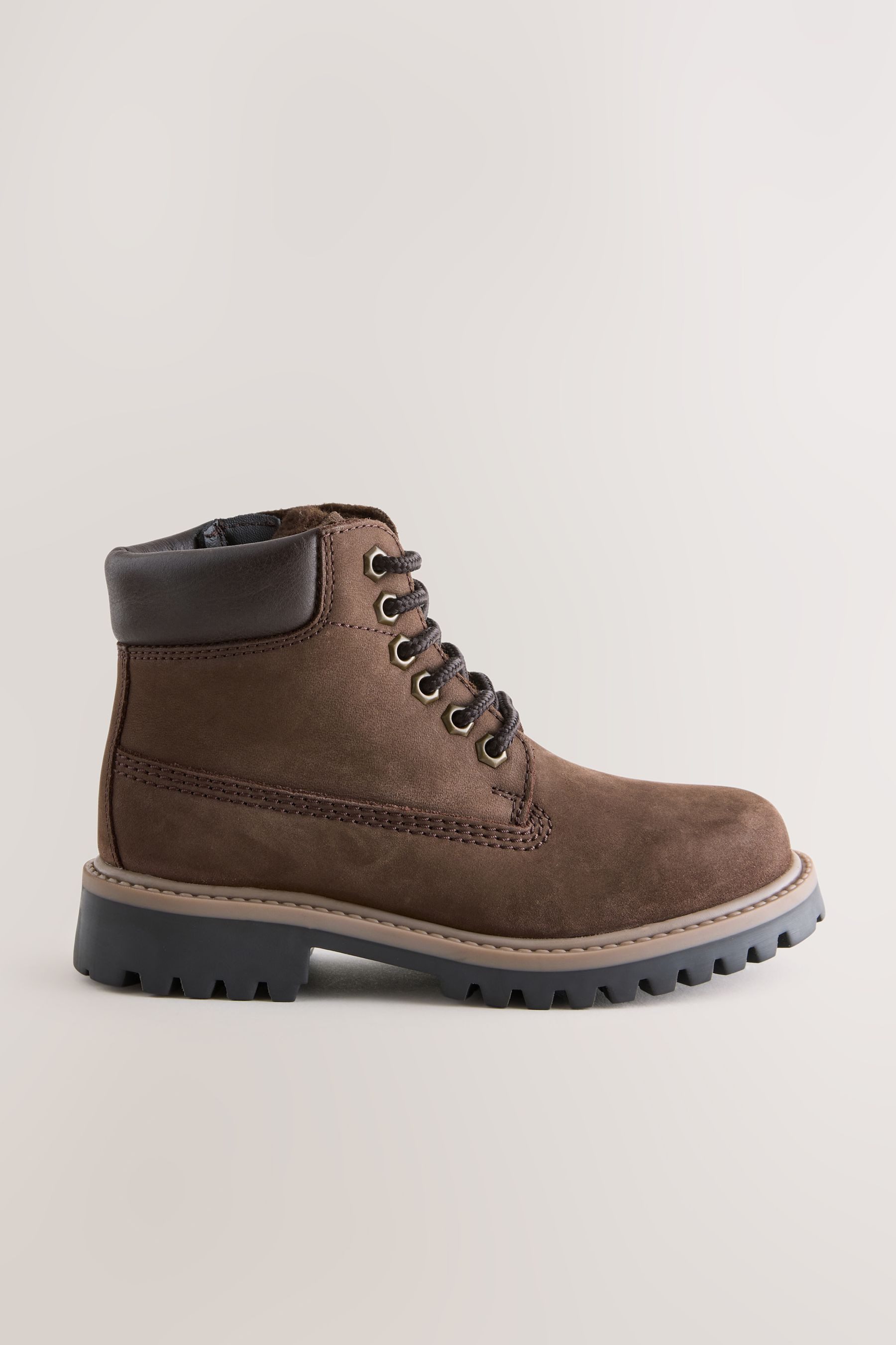 Next Arbeiter-Schnürstiefel aus Leder, weite Passform Stiefel
