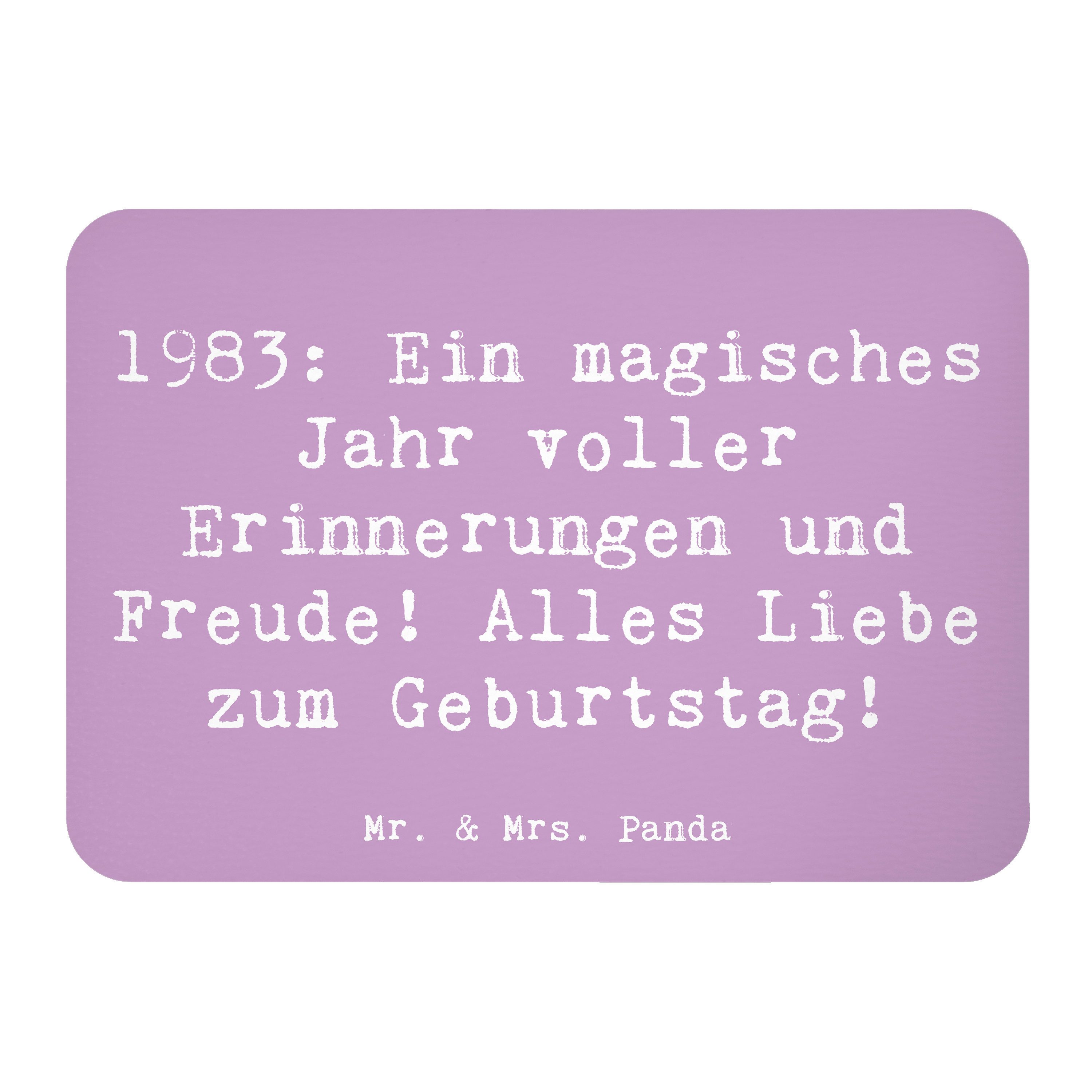 Magnet Spruch 1983 Geburtstagserinnerungen - Lavendeltraum - Geschenk, Gebur