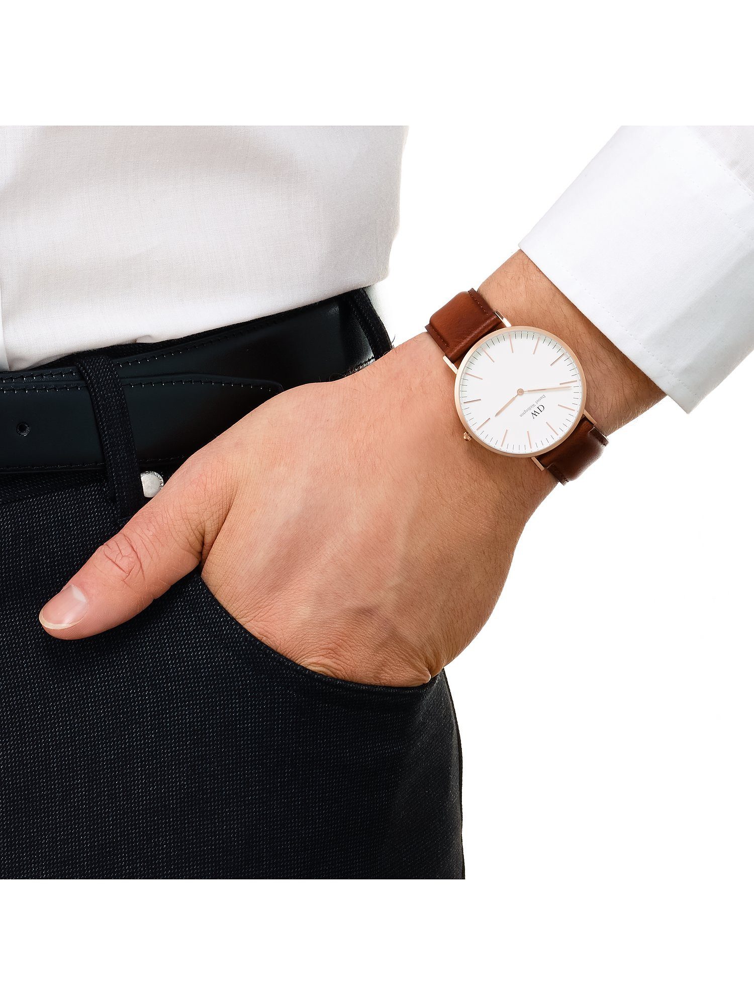 Daniel Wellington Quarzuhr Daniel Wellington Herren-Uhren Analog Quarz