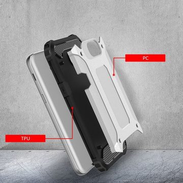 FITSU Handyhülle Outdoor Hülle für Samsung Galaxy A5 2017 Silber 5,2 Zoll, Robuste Handyhülle Outdoor Case stabile Schutzhülle mit Eckenschutz