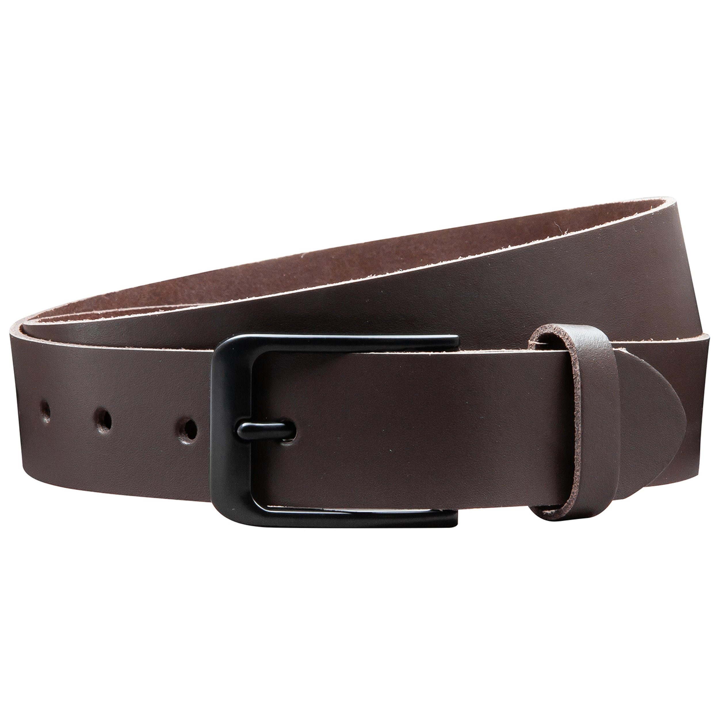 COLOGNEBELT Ledergürtel OM412-SL-Dunkelbraun MADE IN GERMANY, Dunkelbraun K günstig online kaufen