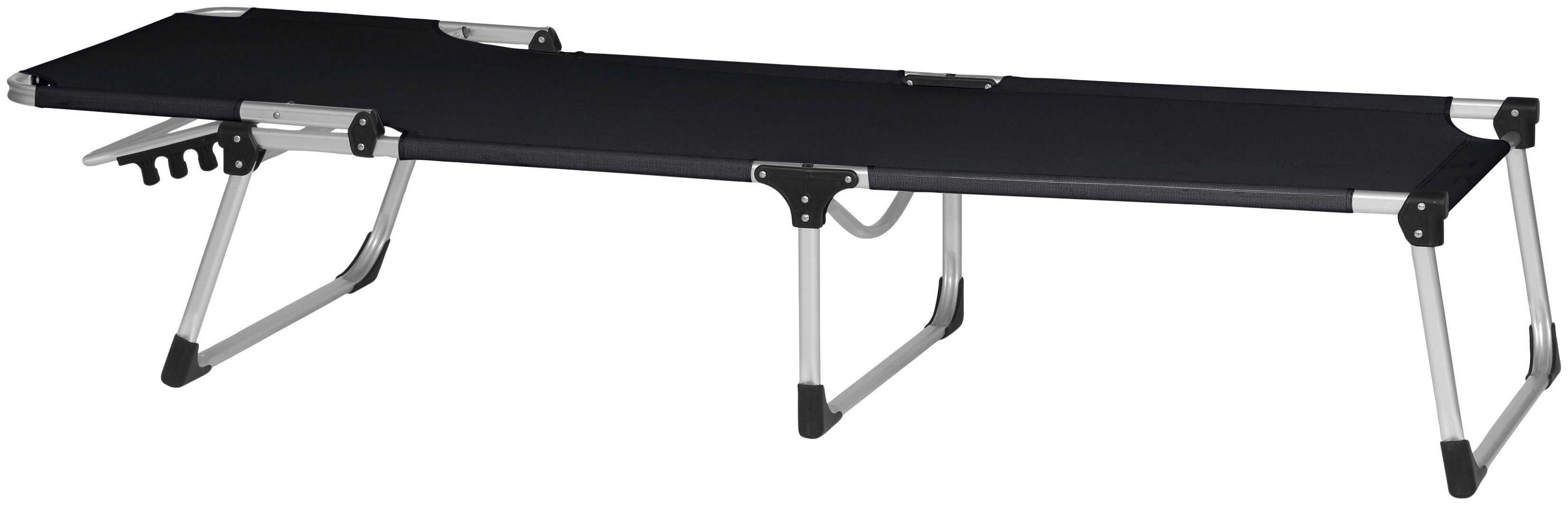 Siena Garden Gartenliege Alu-Dreibeinliege XXL, Aluminiumgestell, 4-fach verstellbar, 201x69,5x95 cm