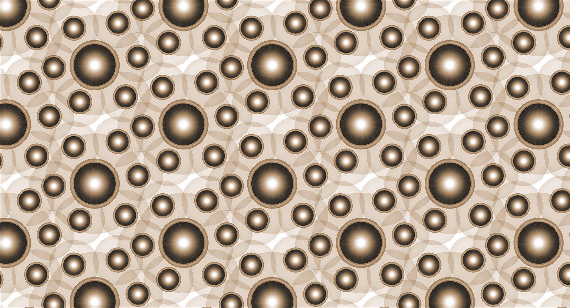 Architects Paper Fototapete Atelier 47 Circle Artwork 1, glatt, Mit Punkten, (5 St), Vlies, Wand, Schräge, Decke