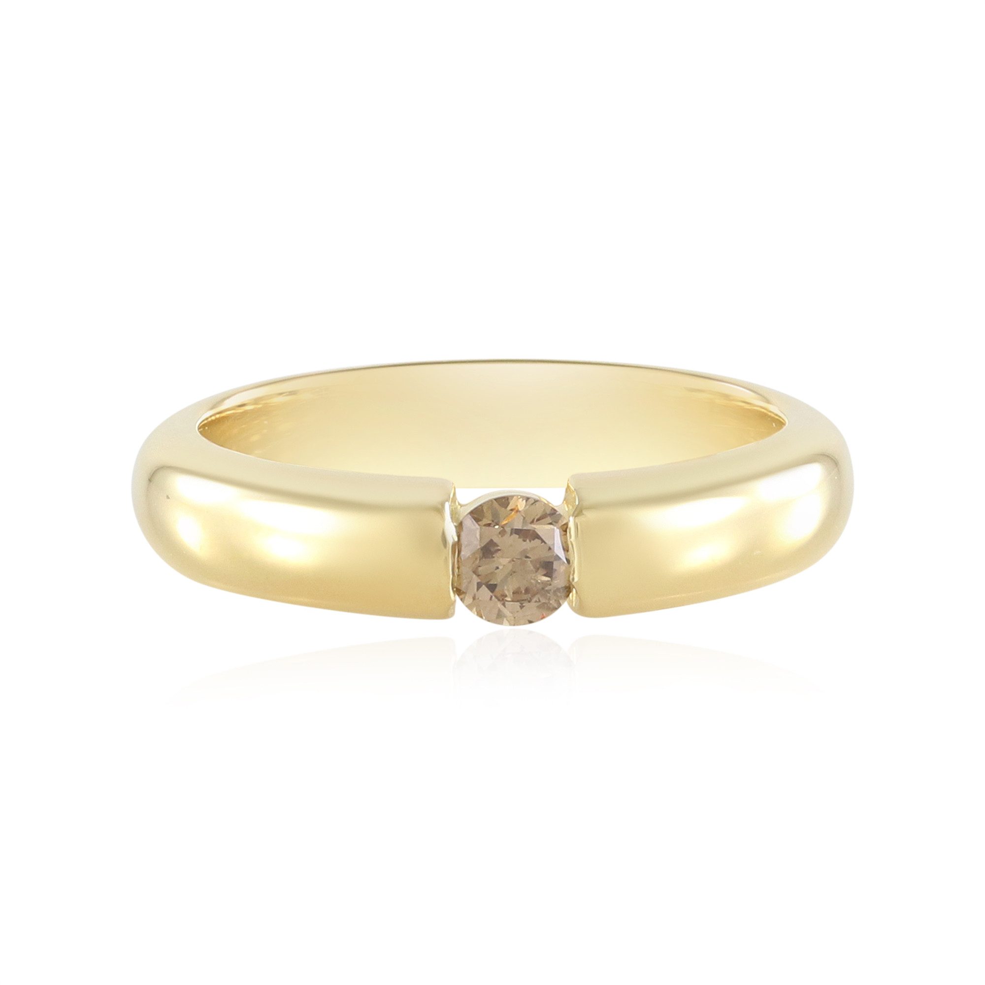 Cavill Diamantring Sterlingsilber Ring, goldplattiert, 0,23 ct Schokoladendiamant (1-tlg)