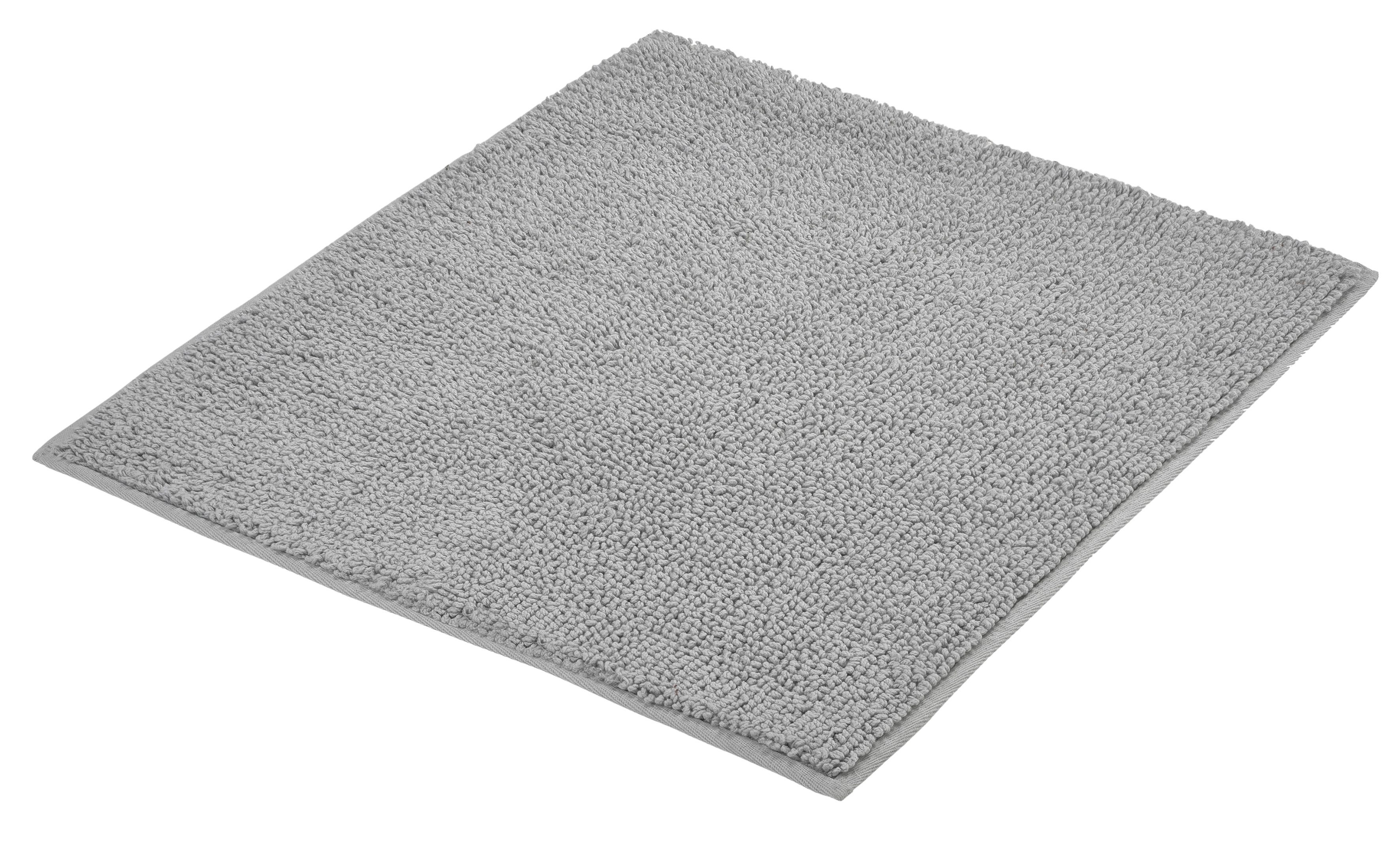 Kleine Wolke Badematte Chrissy, Badvorleger, Badezimmer Teppich, Höhe 10 mm, rutschhemmend beschichtet, beidseitig nutzbar, fußbodenheizungsgeeignet, Baumwolle, rechteckig, Badteppich, Uni Farben