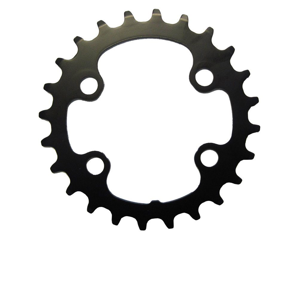 Shimano Fahrradketten KettenblÃ¤tter DEORE FC-M6000-2, 24 ZÃ¤hne (BE), 96 mm, Schwarz, Stahl