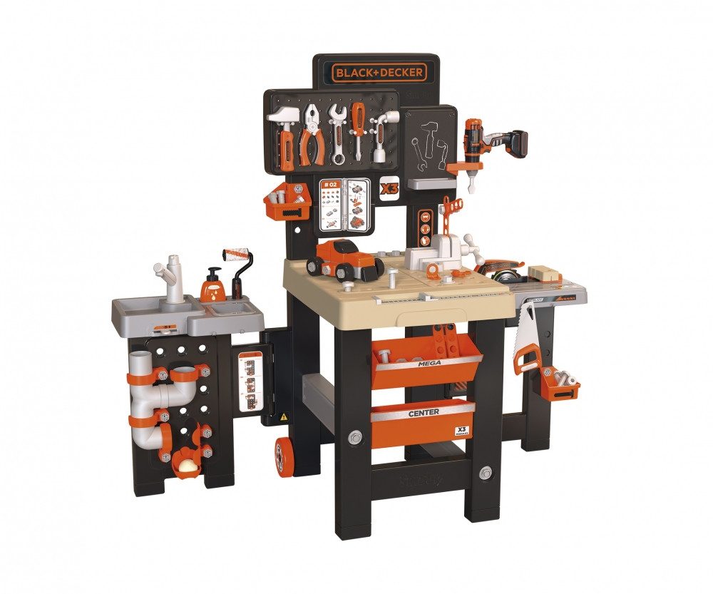 Smoby Wellenrutsche Smoby Black + Decker Mega Werkbank Center