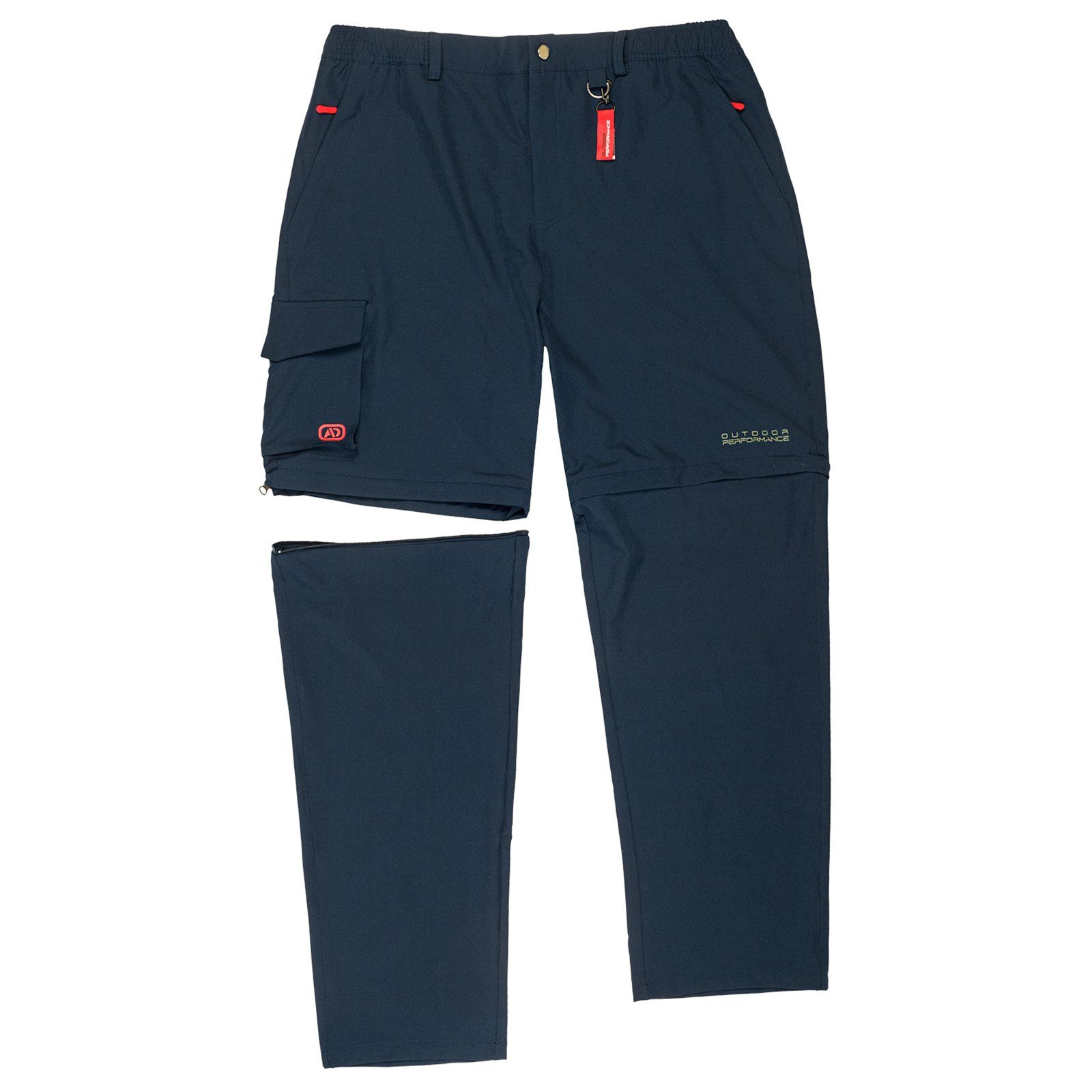 Herren Adamo Große Tobias Größen Outdoor-Zipp-off-Hose Outdoorhose navy ADAMO