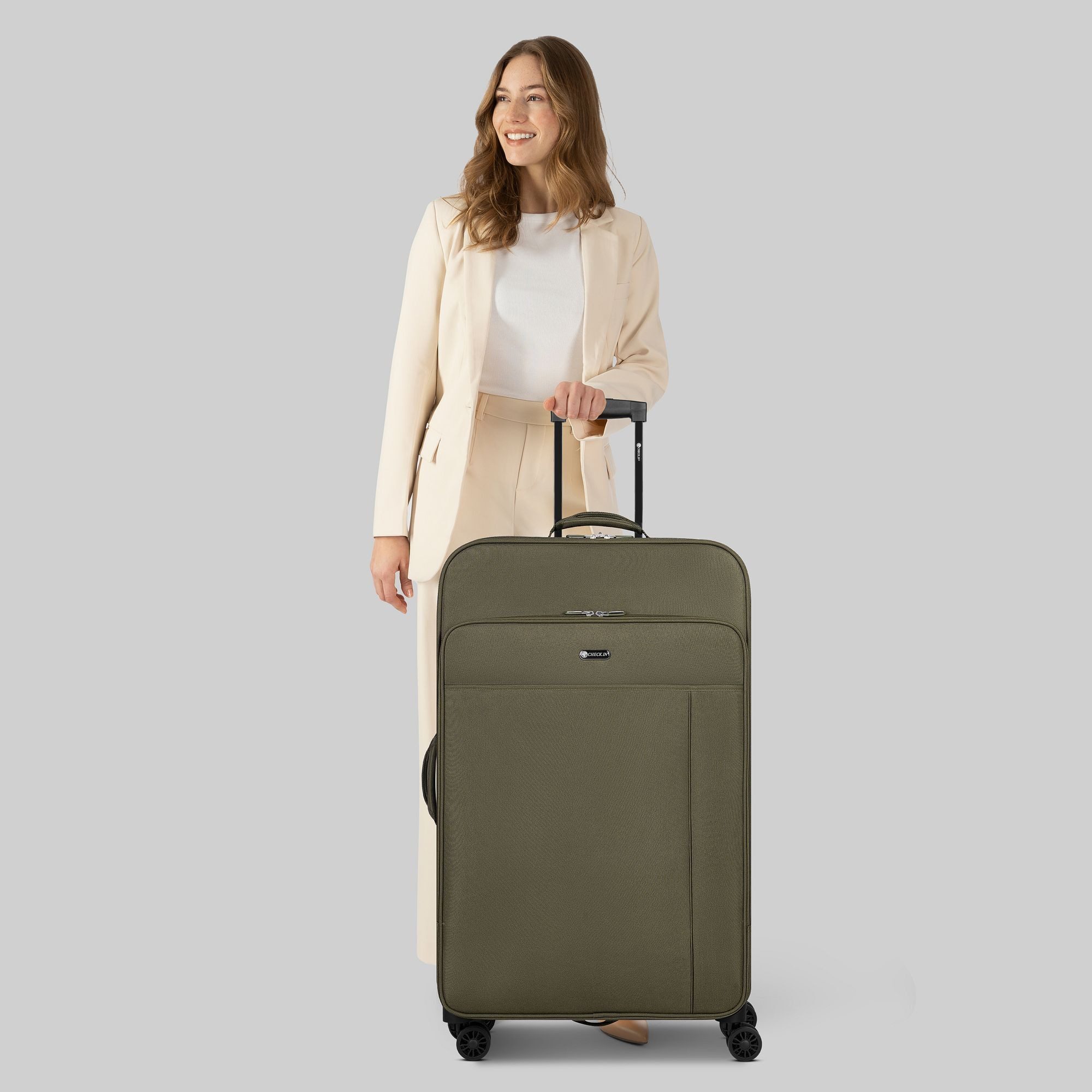 CHECK.IN® Weichgepäck-Trolley Sevilla 2.0, 4 Rollen, Polyester