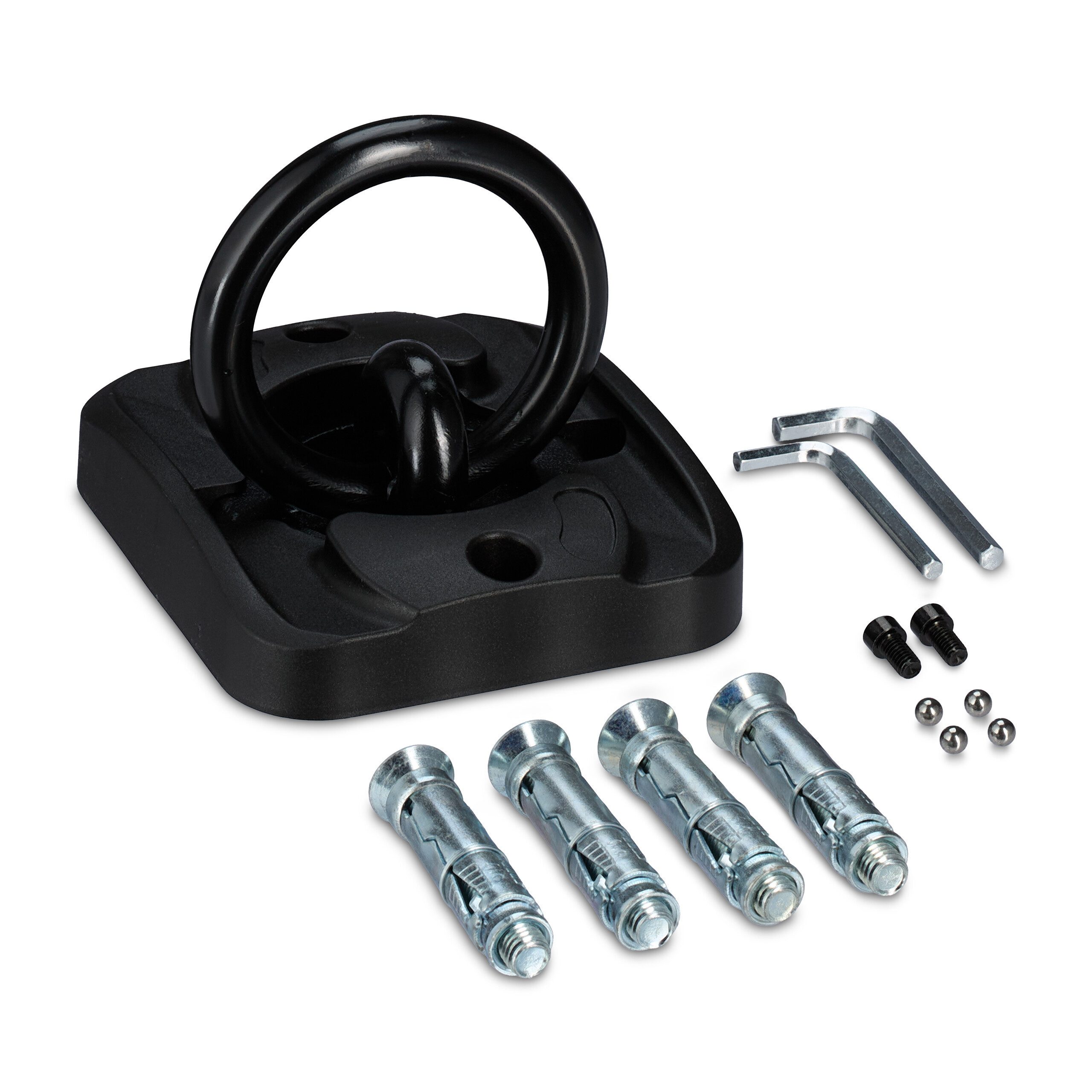 relaxdays Wandanker Wand- und Bodenanker Fahrrad & Motorrad