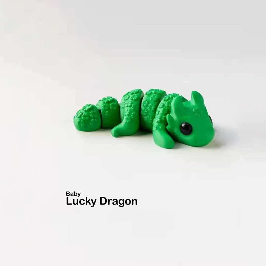 UDINGO Dekofigur Lucky Baby Dragon – Magischer Glücksbringer Drache für die Hosentasche