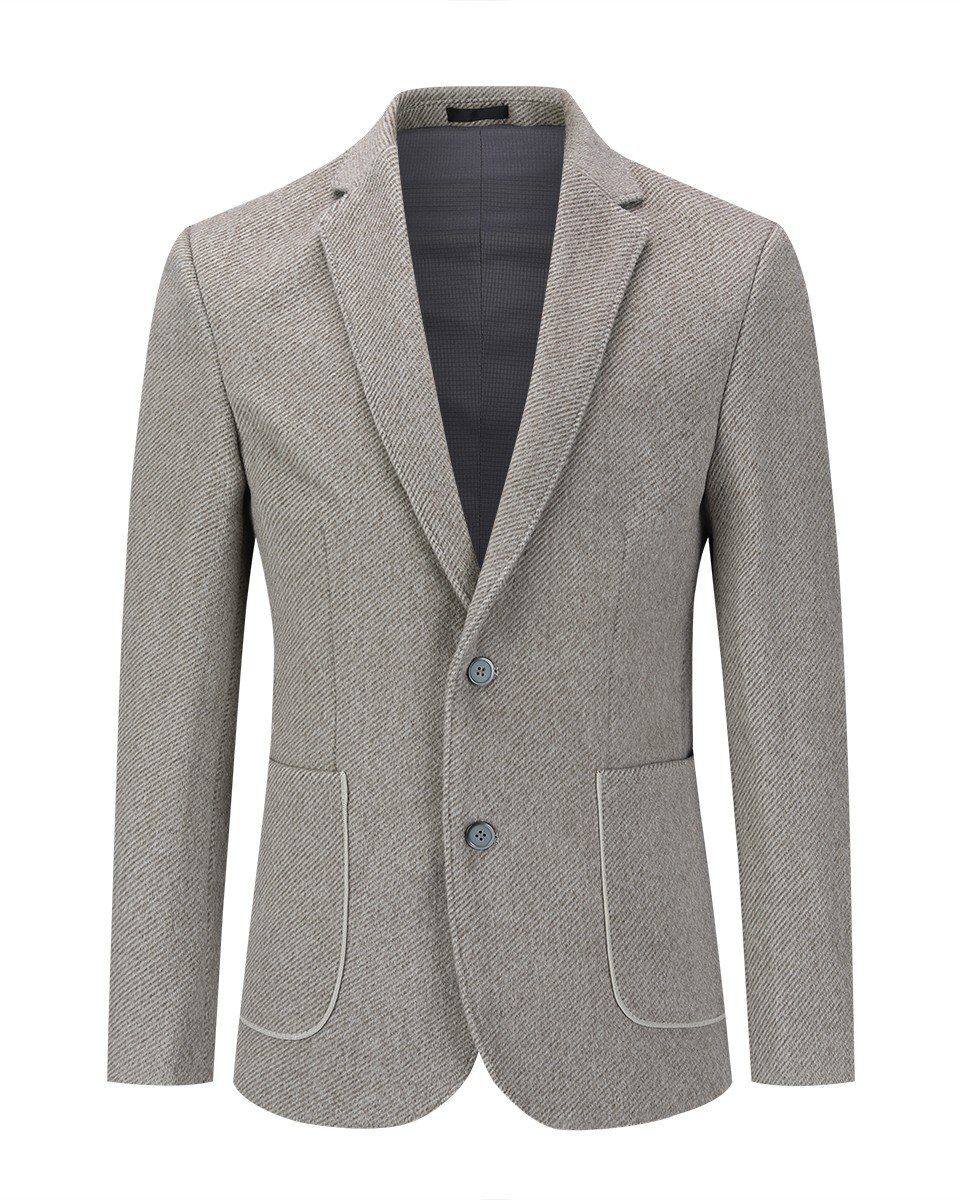 Allthemen Anzugsakko Klassischer Blazer mit Streifen