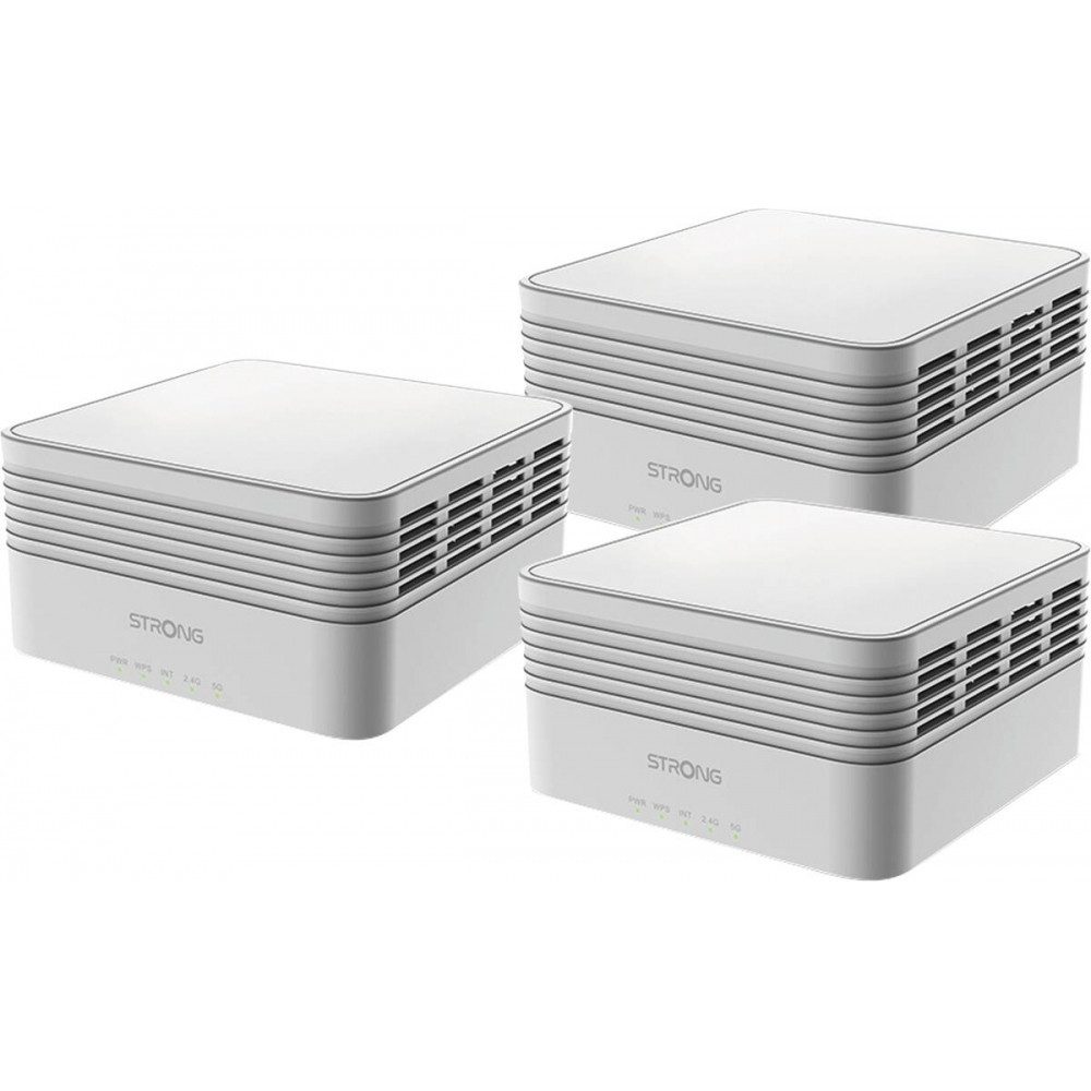 Strong ATRIA Wi-Fi Mesh Triple-Pack AX3000 Multimedia WLAN-Router