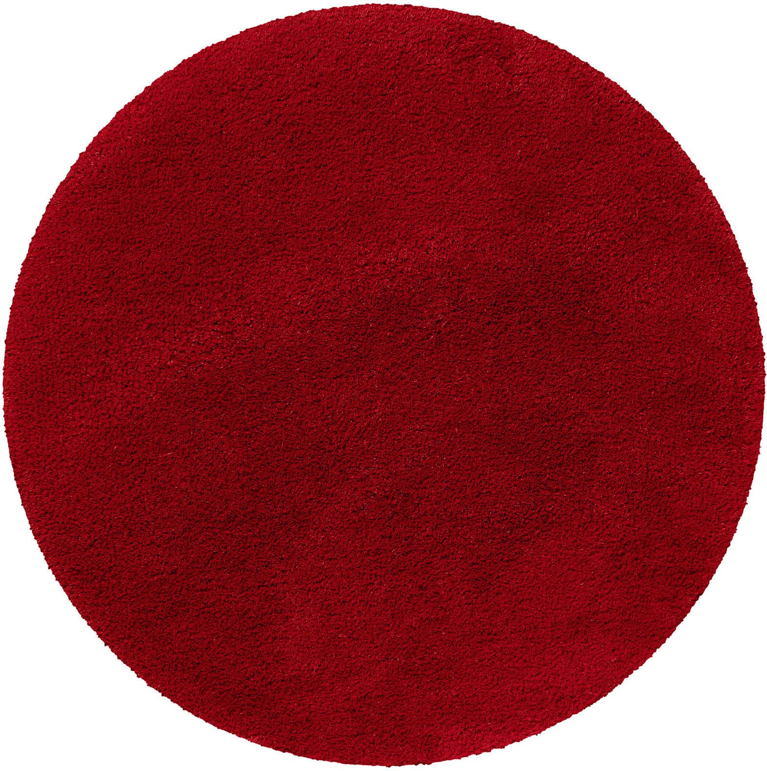 Homie Living Badematte Porto Azzurro, Höhe 30 mm, rutschhemmend beschichtet, schnell trocknend, fußbodenheizungsgeeignet, Polyester, rund, Badteppich, uni, rechteckig & rund, waschbar, Badezimmerteppich