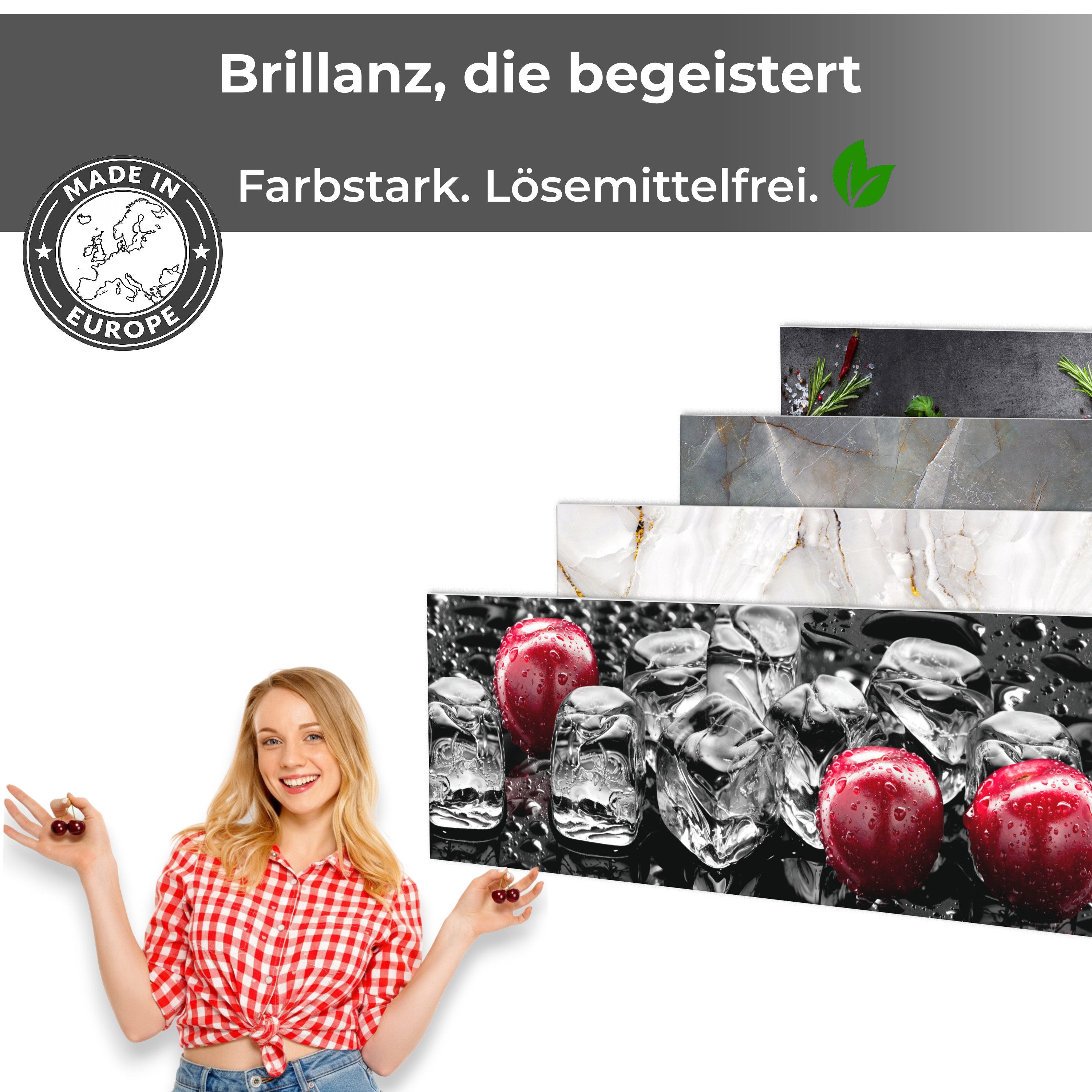 Rodnik Küchenrückwand Ziegelwand hellgrau, monolithische ABS-Platte mit Direktdruck, formstabil und langlebig. € 79,00