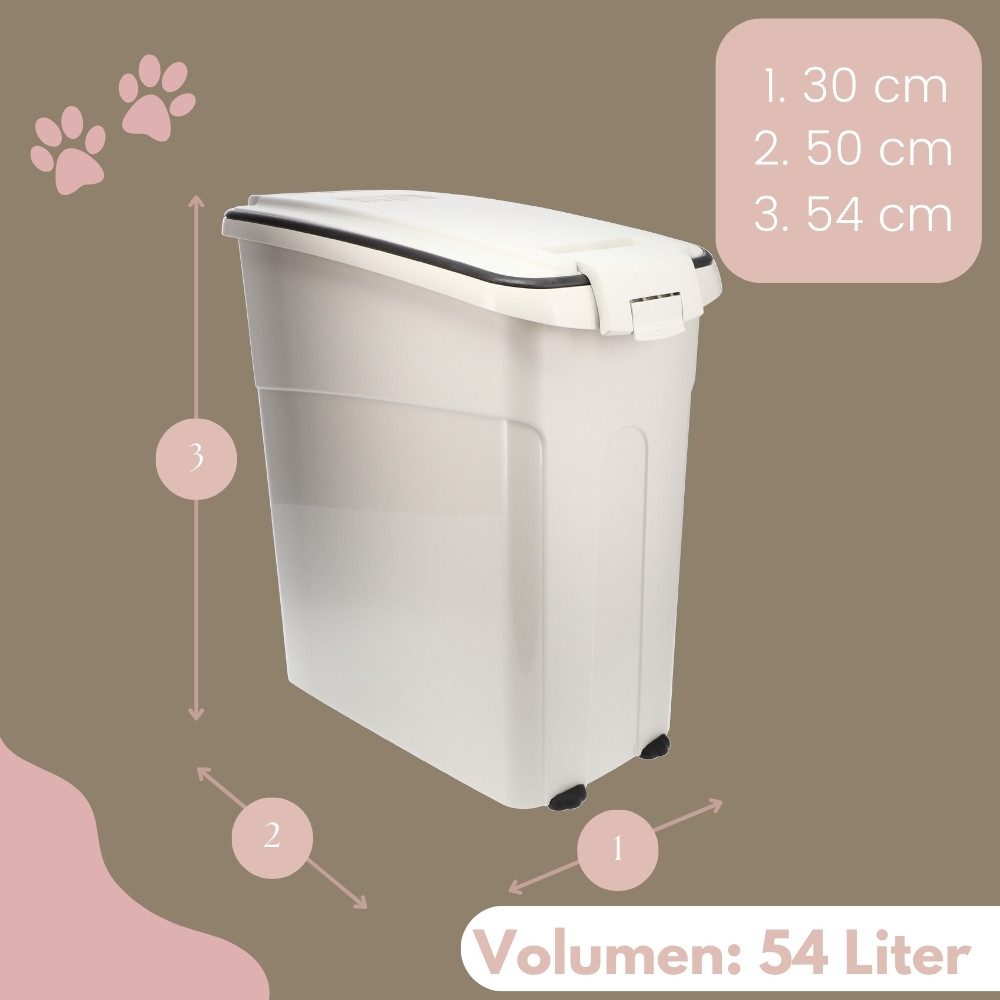 GarPet Futterbehälter 2er Set Futtertonne Luftdicht Deckel Pferd Hunde Futter Aufbewahrung