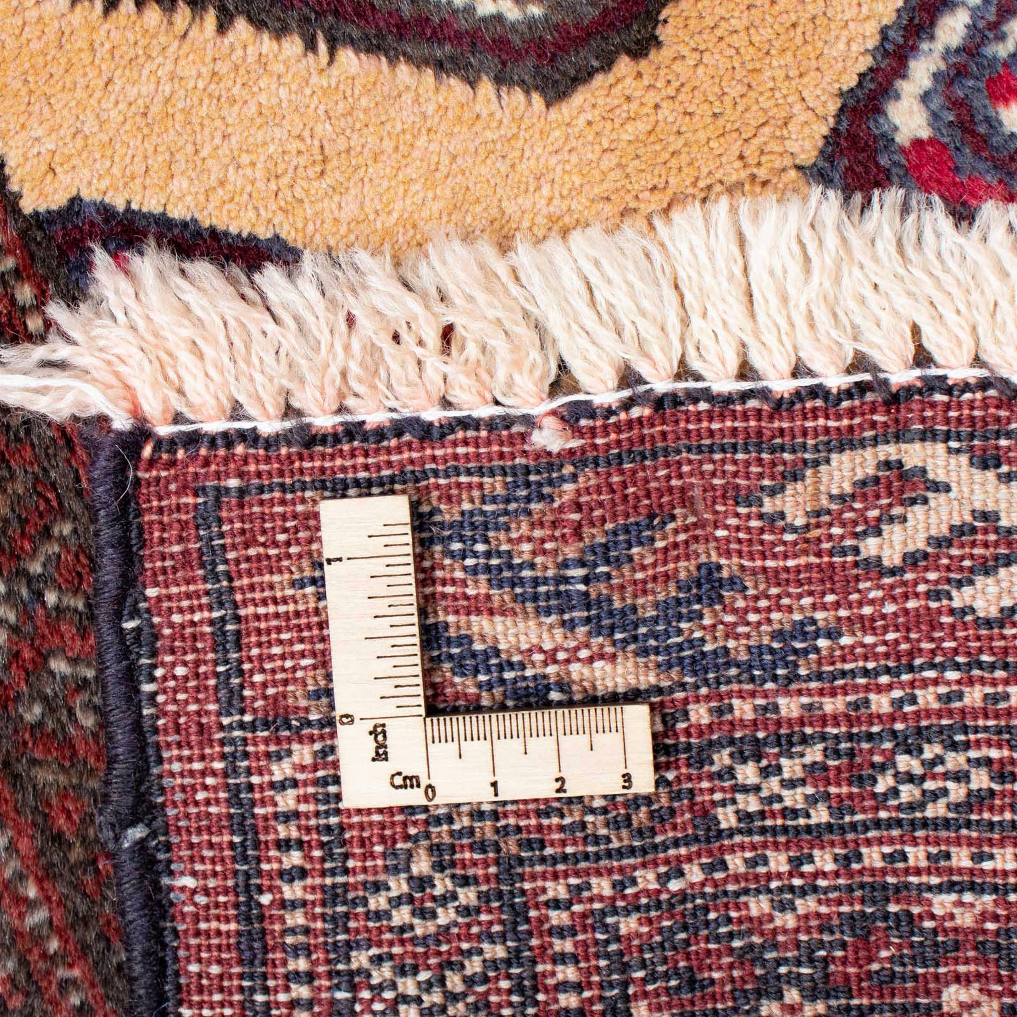 Orientteppich Belutsch - 143 Einzelstück morgenland, Höhe: 116 mm, hellbraun, Handgeknüpft, x cm mit 8 - Wohnzimmer, rechteckig, Zertifikat