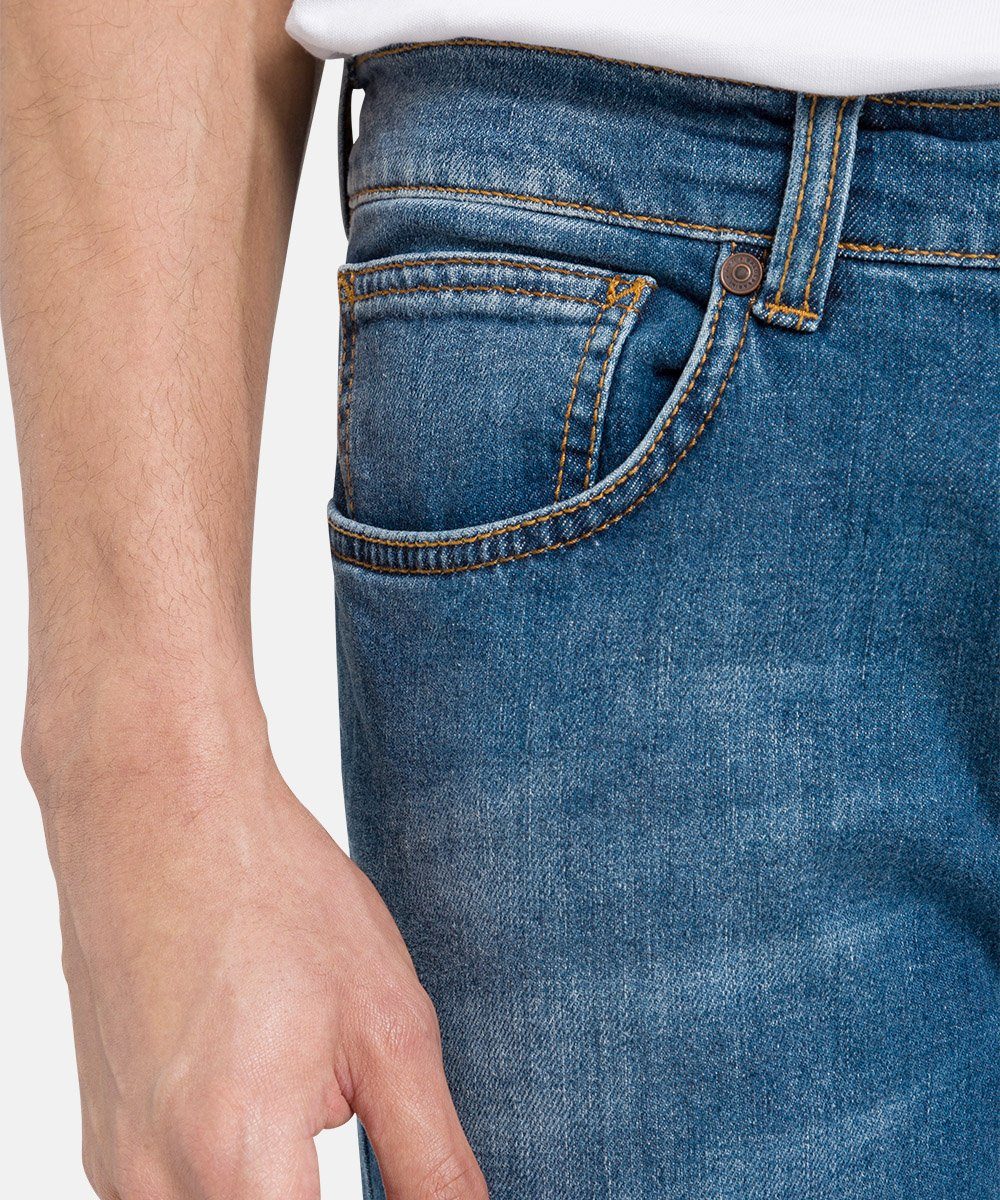 5-Pocket-Jeans BALDESSARINI Tribute fashion Denim John blue To Nature Candiani
