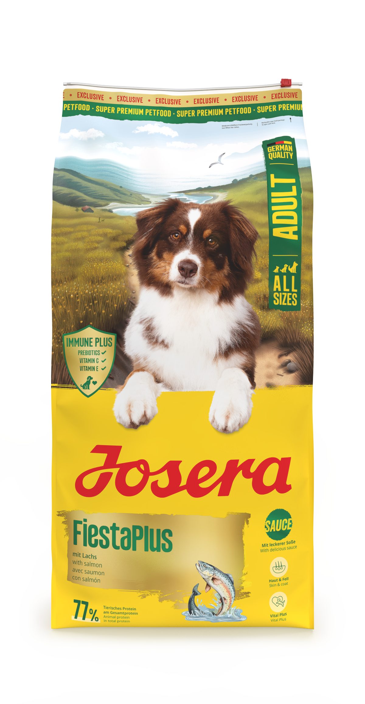 Josera FiestaPlus 12,5kg, Trockenfutter für: Hunde, Adult All Size, für ausgewachsene Hunde aller Größen
