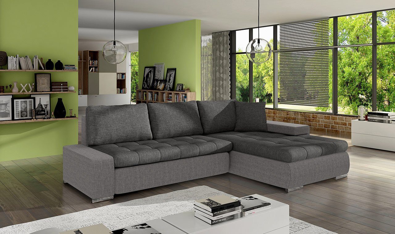 Schlaffunktion Ecksofa Universell L-Form MIRJAN24 Polsterecke Orkan Bettkasten, mit und Mini,