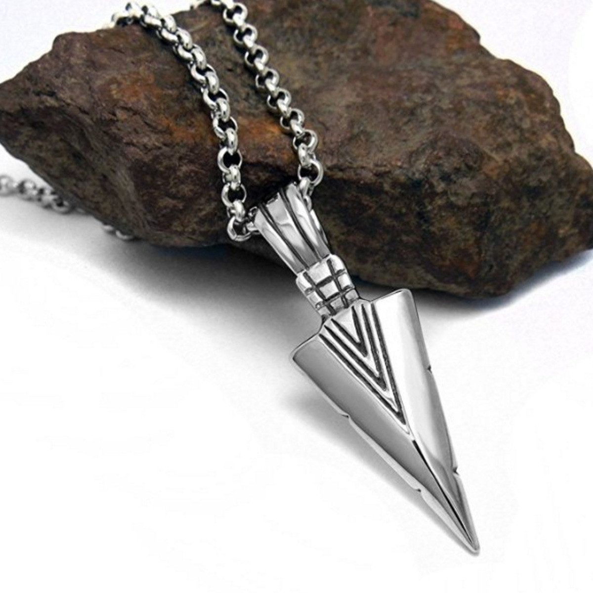 KARMA Kette mit Anhänger Herrenkette silber günstig online kaufen