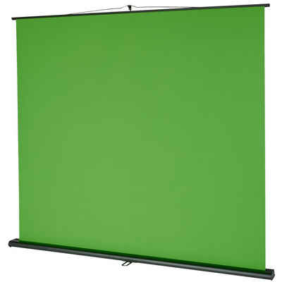 Celexon Chroma Key Green Screen Pull-Up-Leinwand (150 x 200cm, 4:3, Gain 0)